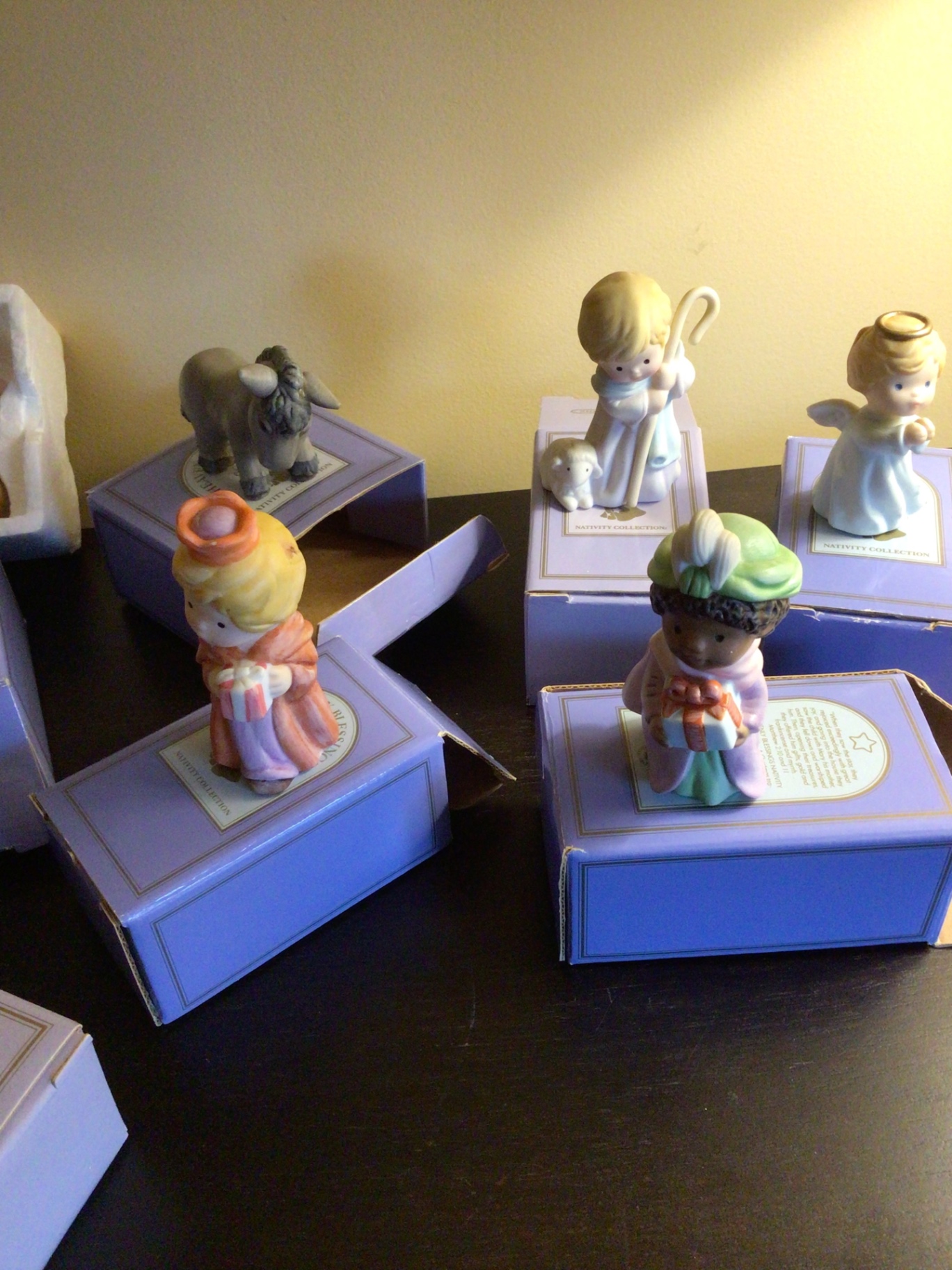 Nativity Collection Figurines on Blue Boxes - image 5 of 5