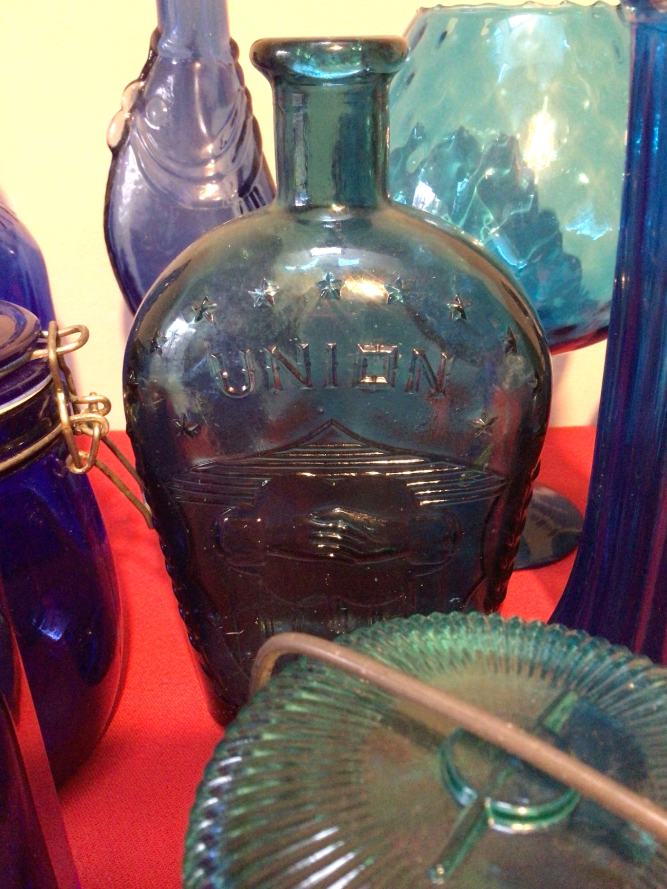 Cobalt blue glass bottles and vessels assortment - image 5 of 5
