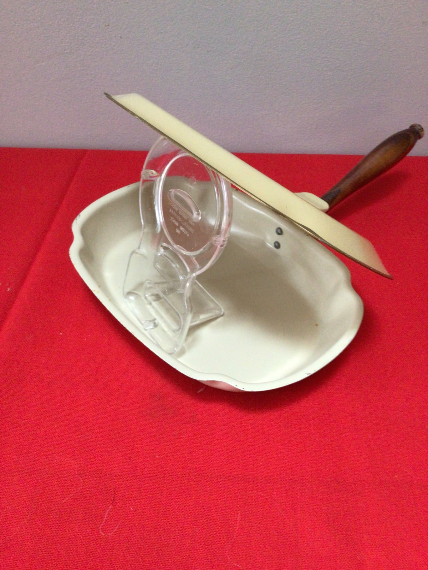 Nashco Hand-Painted Fruit Motif Enamel Pan with Wood Handle - image 2 of 3