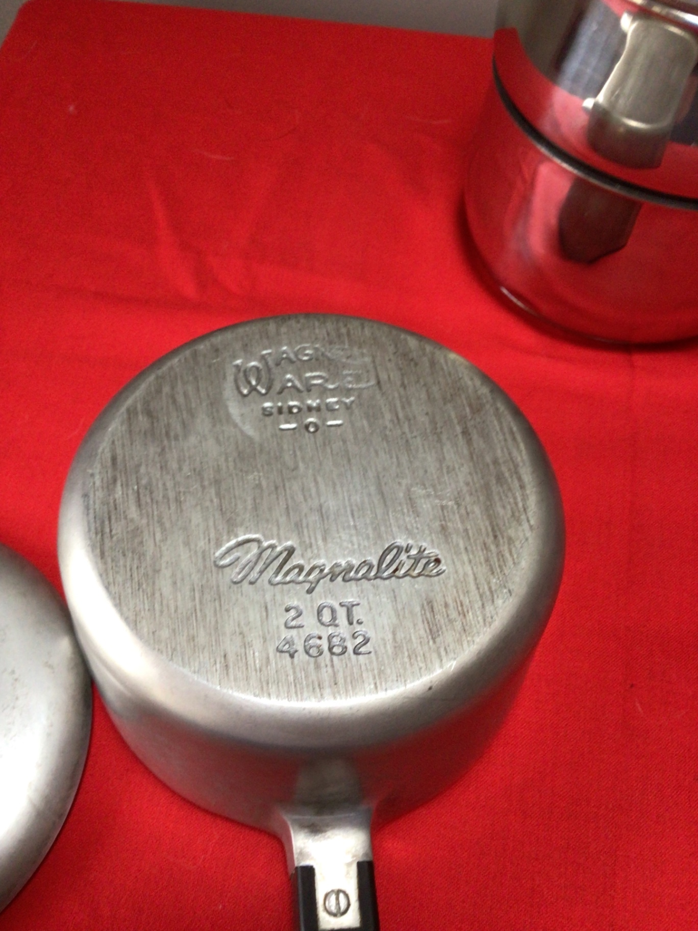 Set of metal cookware with lids and steamer insert - image 4 of 8