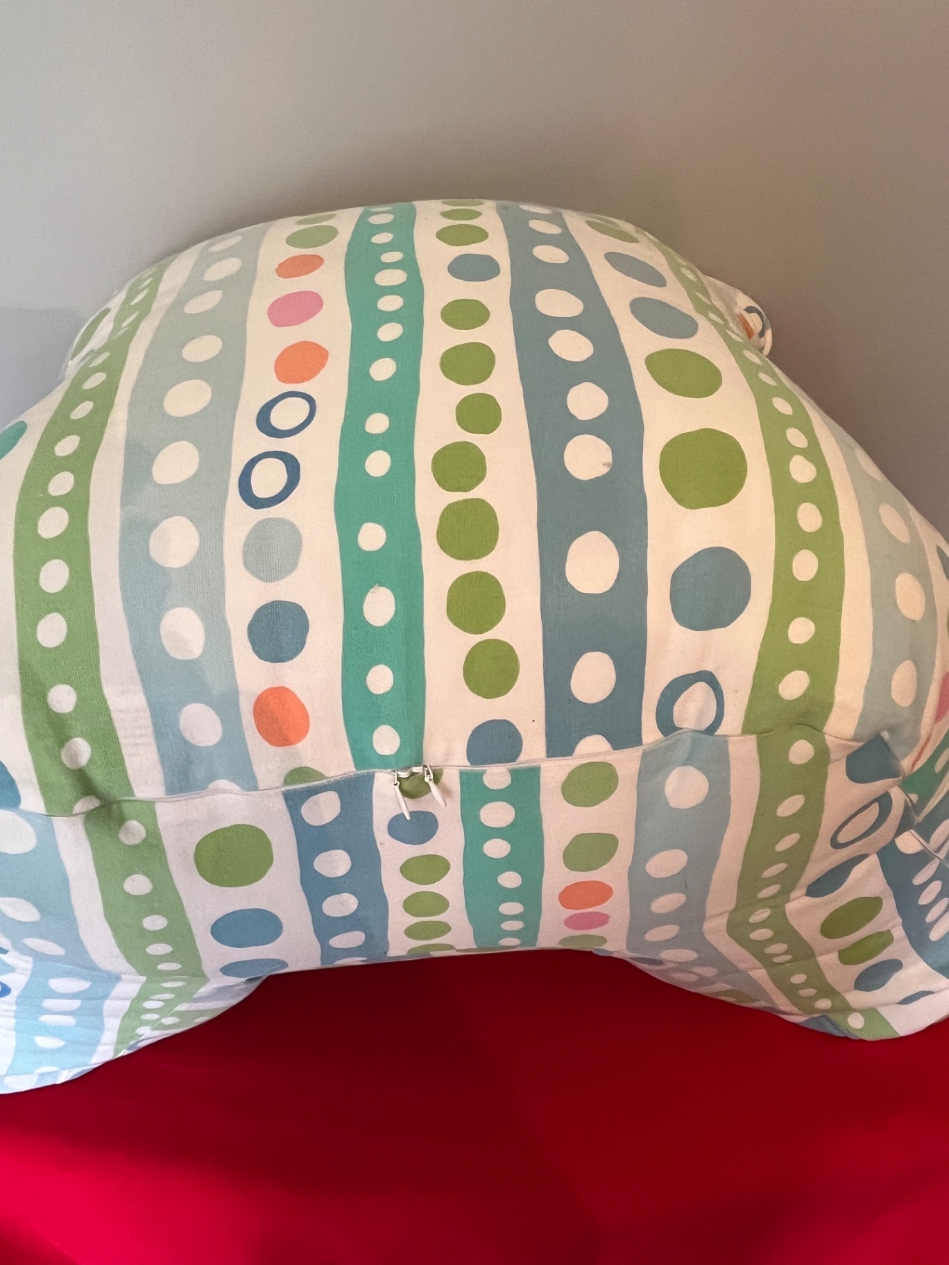 Multicolor striped dotted arm pillow - image 1 of 2