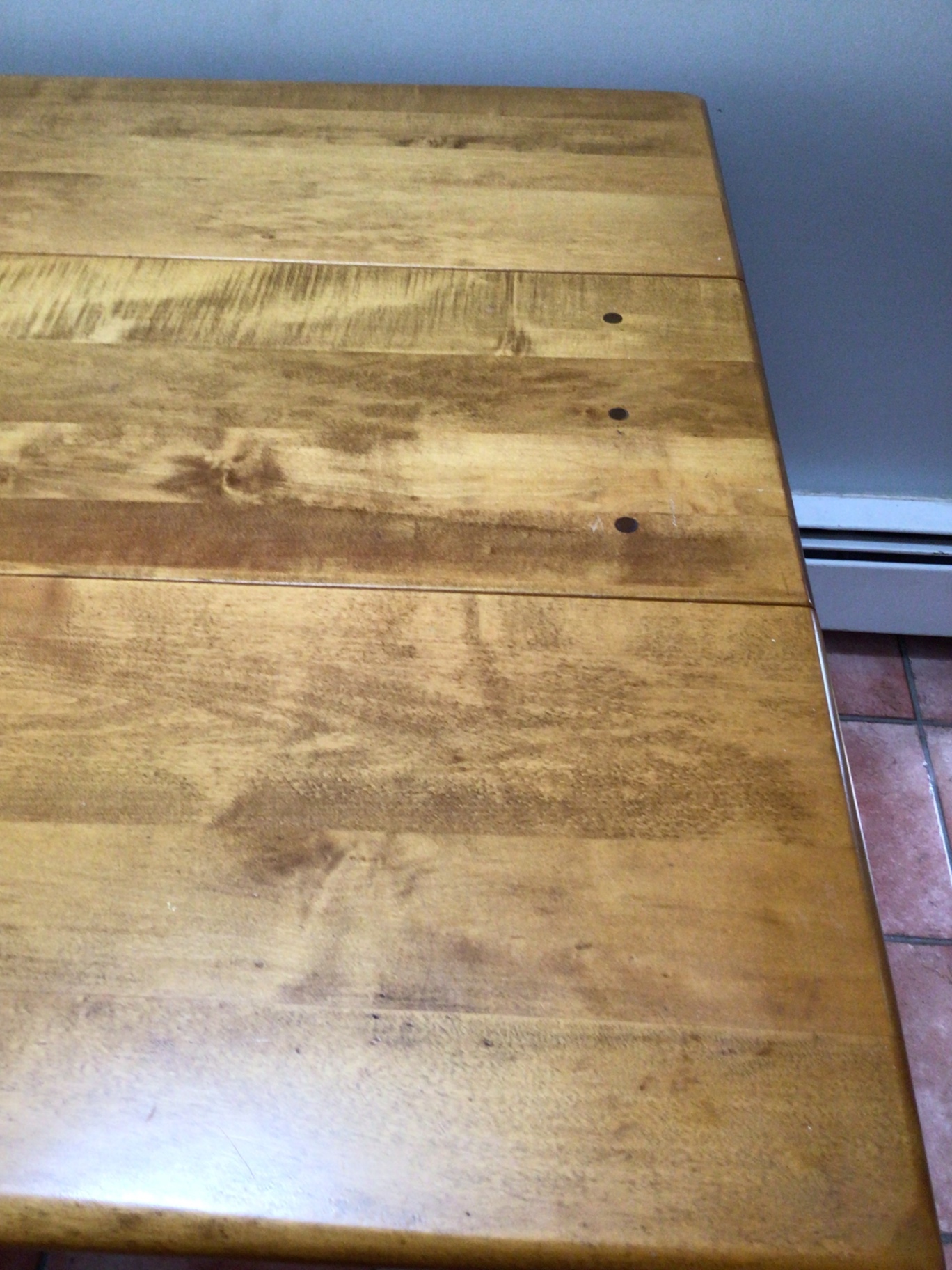 Wooden drop-leaf dining table - image 3 of 6