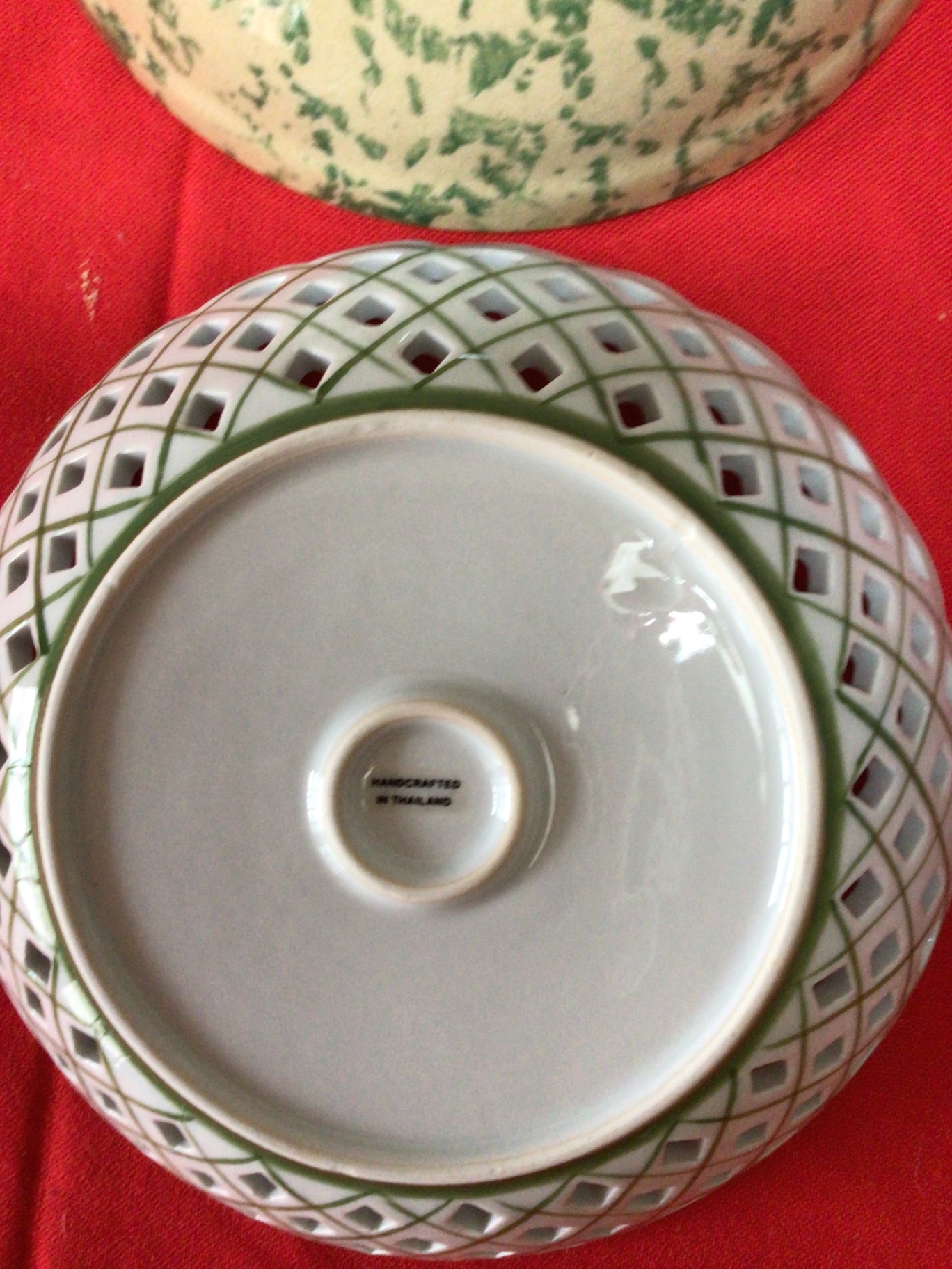 Assorted ceramic and glass bowls with decorative plate - image 3 of 4