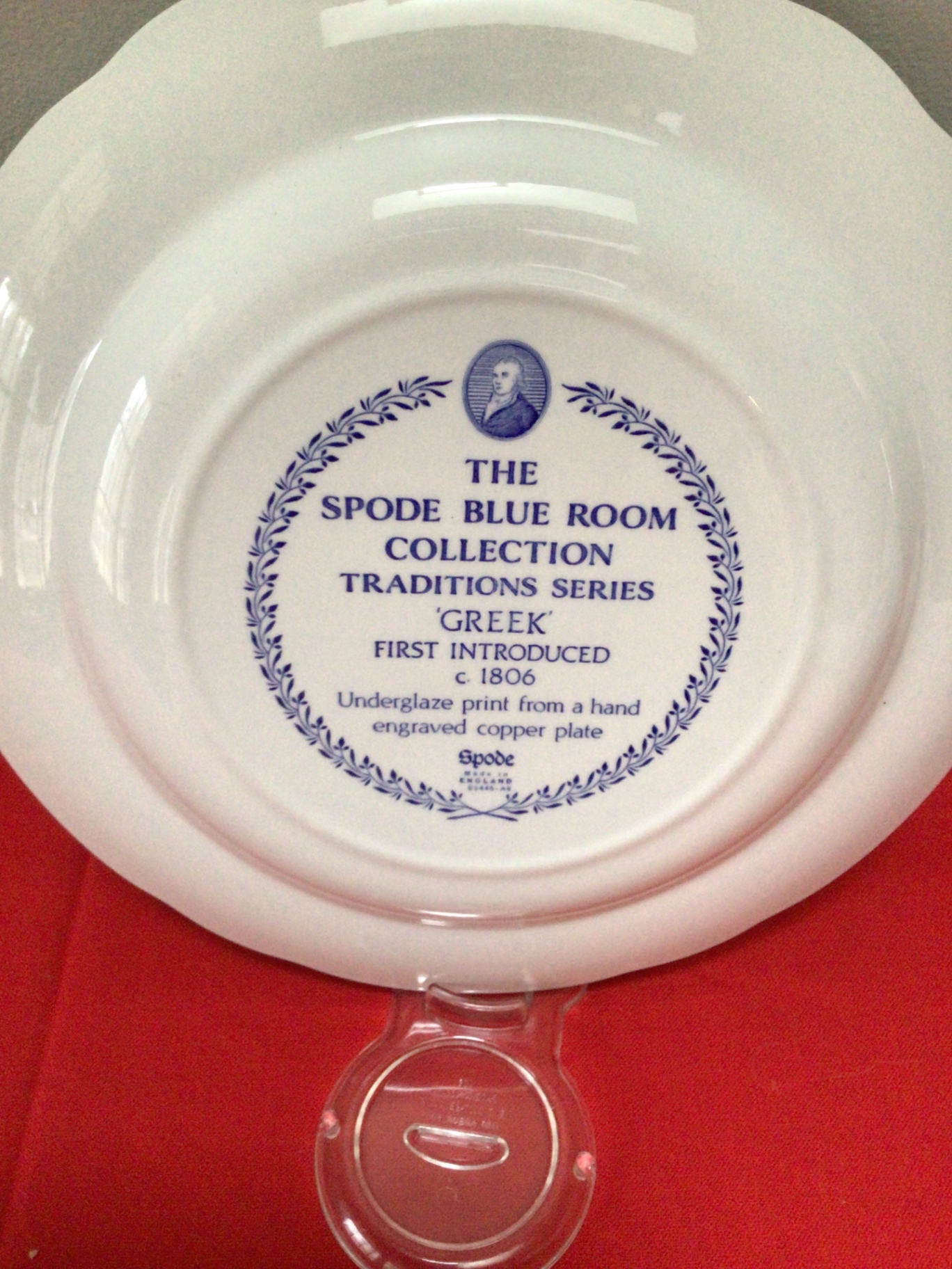 Spode Blue Room Greek Plate  - image 3 of 3