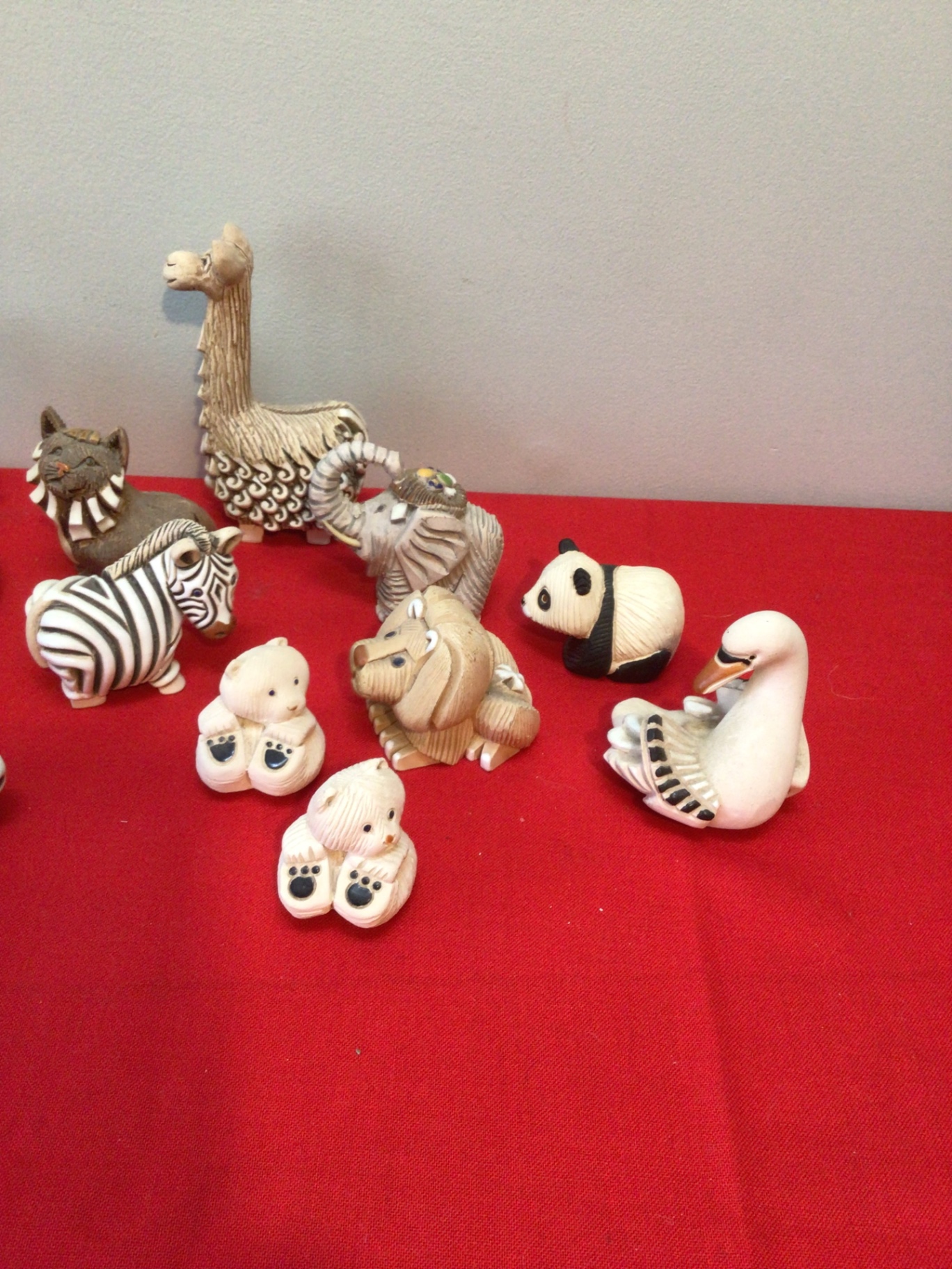 Set of Assorted Wooden Animal Figurines - image 2 of 4