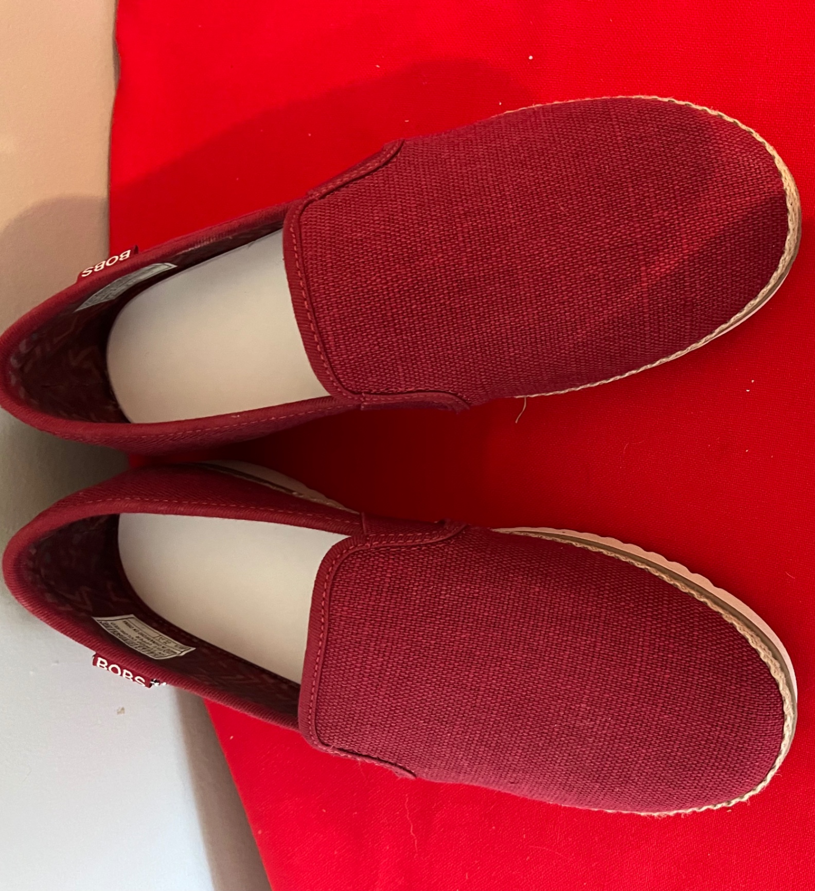 BOB’s Red Slip-On Canvas Shoes size 7 1/2 - image 2 of 2