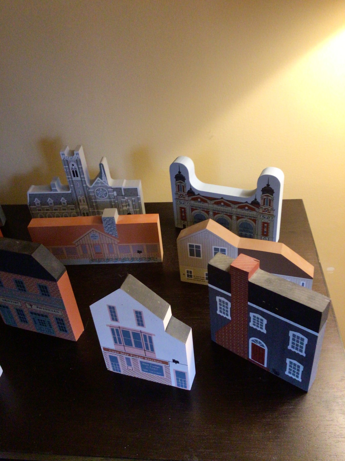 Assorted Wooden Miniature Town Buildings - image 3 of 5