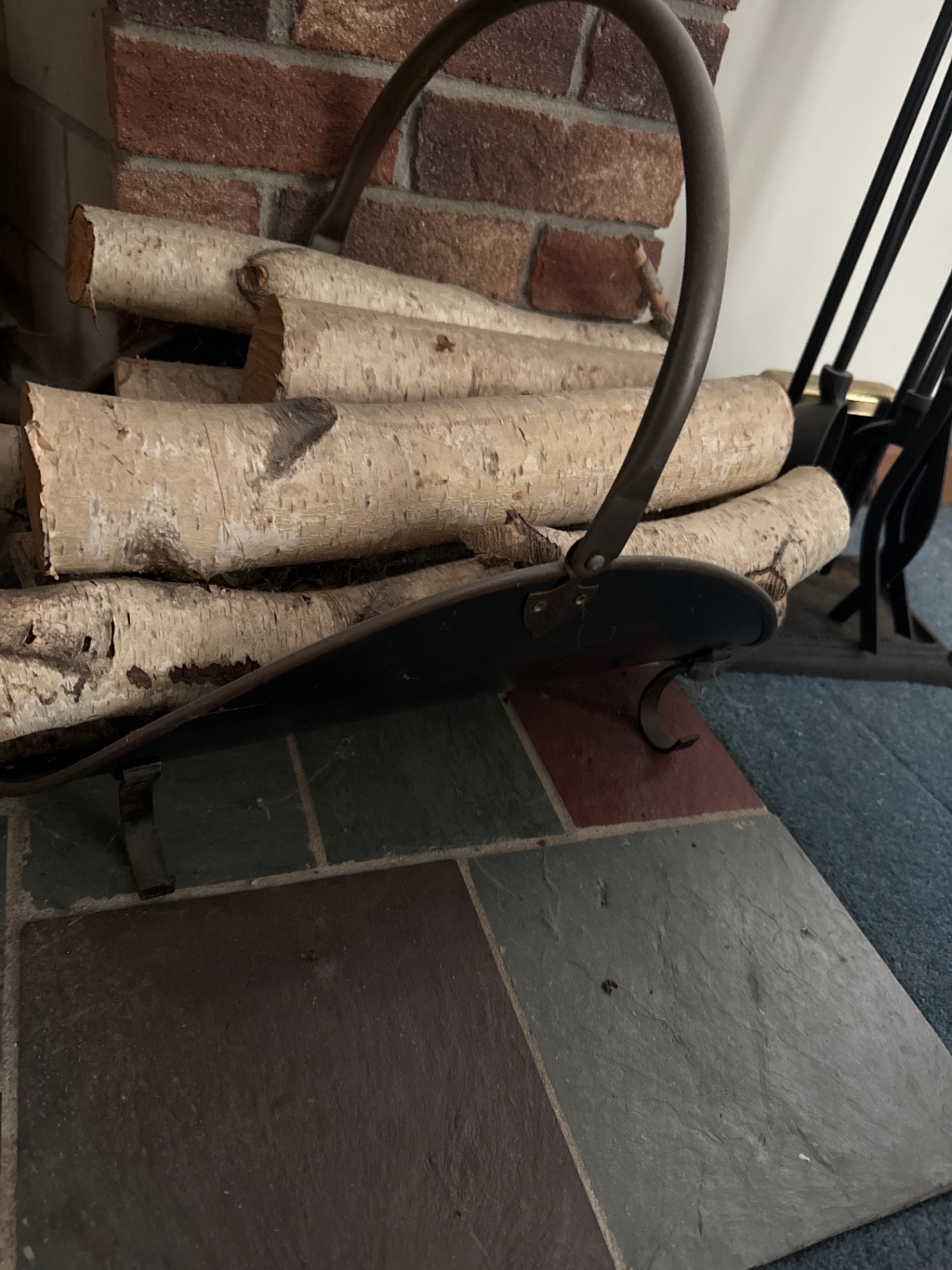 Birch Firewood and Fireplace Tool Set - image 3 of 3