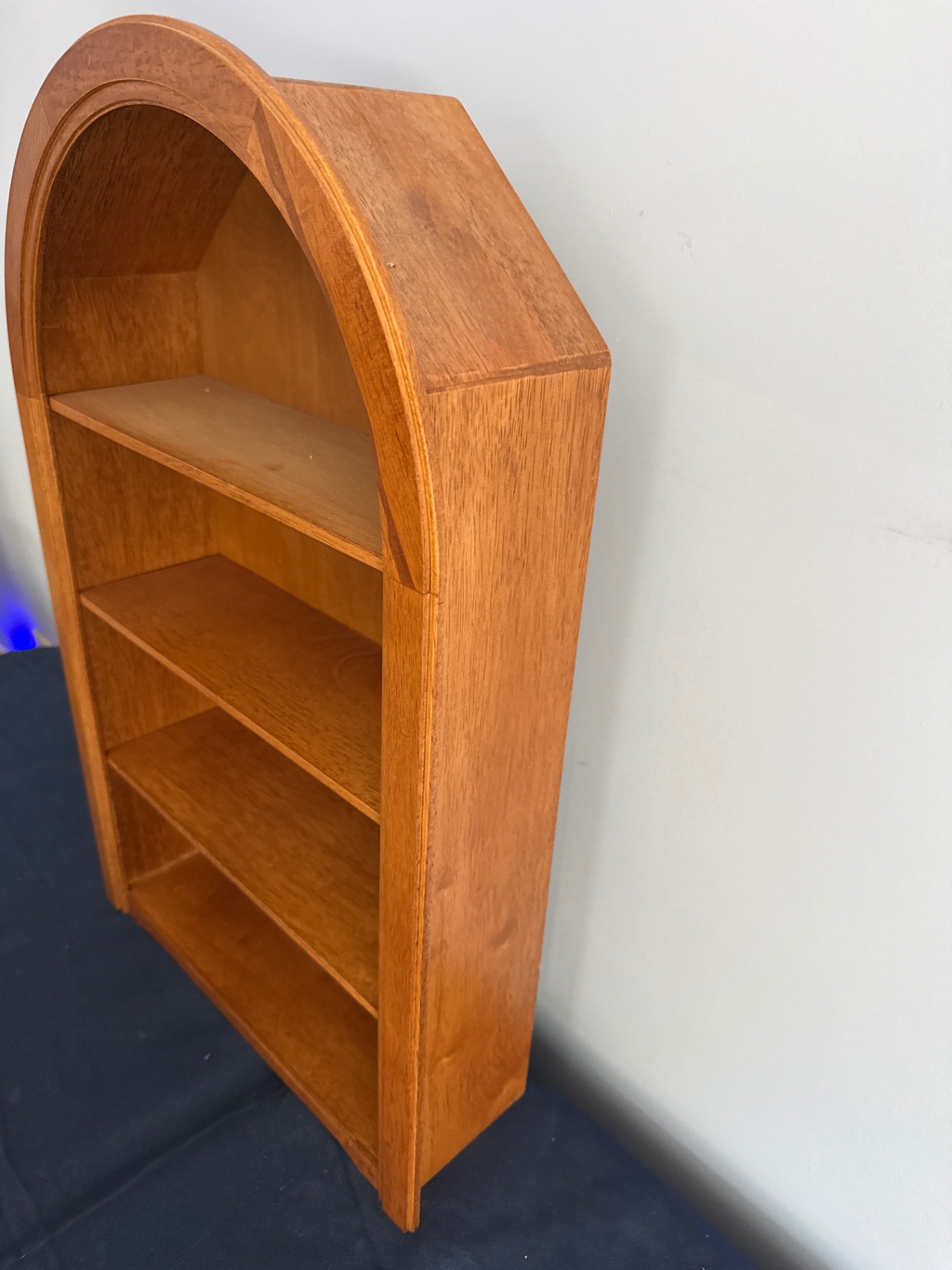 Arched wooden bookshelf - image 1 of 2