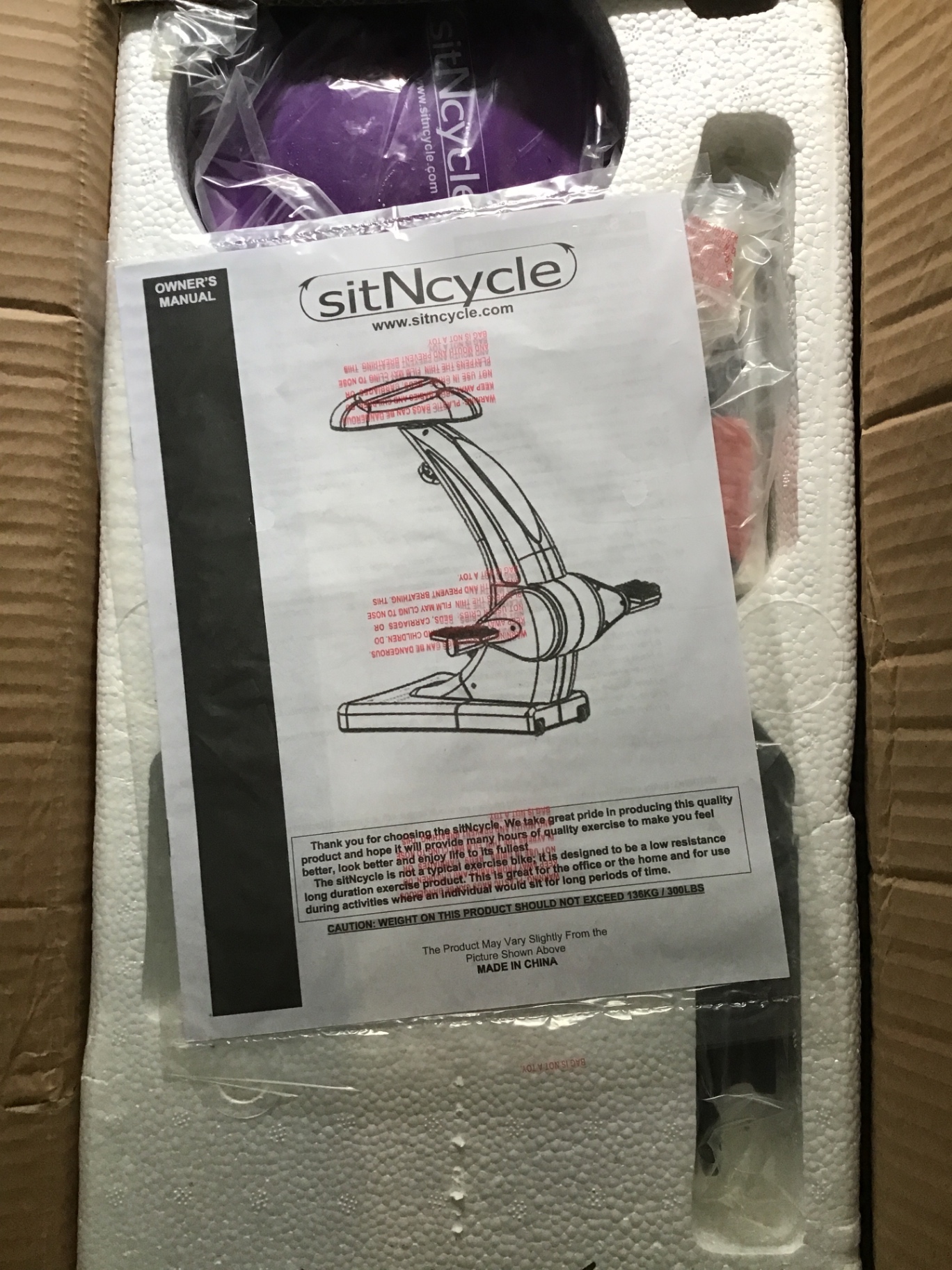 NEW In Box - SitNcycle compact exercise device in packaging - image 1 of 3