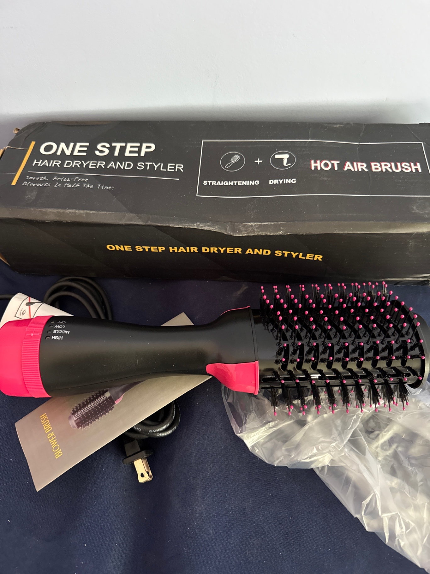 One Step Hair Dryer and Styler with Hot Air Brush - image 2 of 2