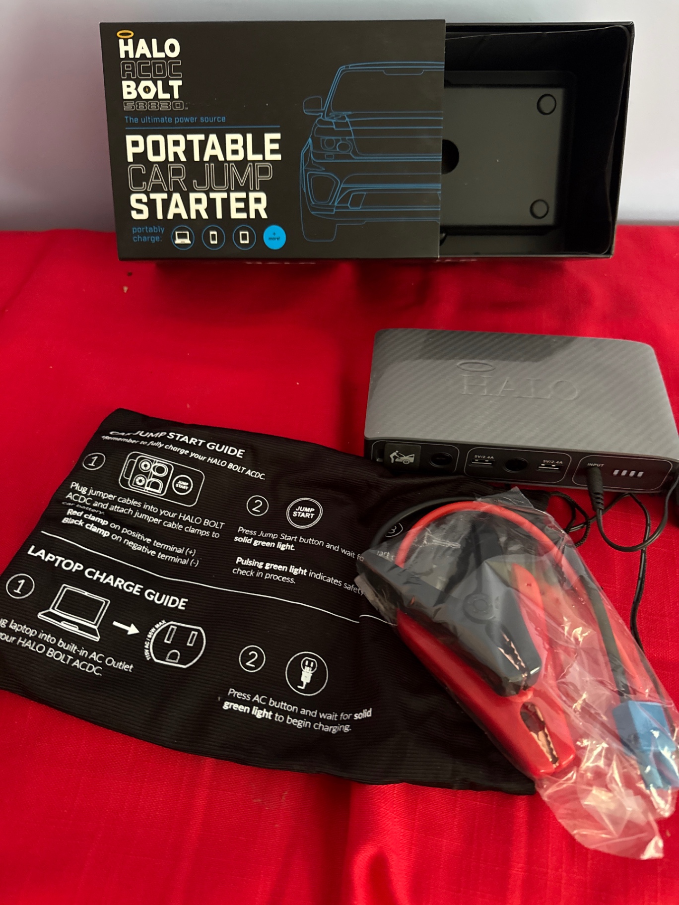 Halo Bolt Portable Car Jump Starter Kit - image 1 of 3