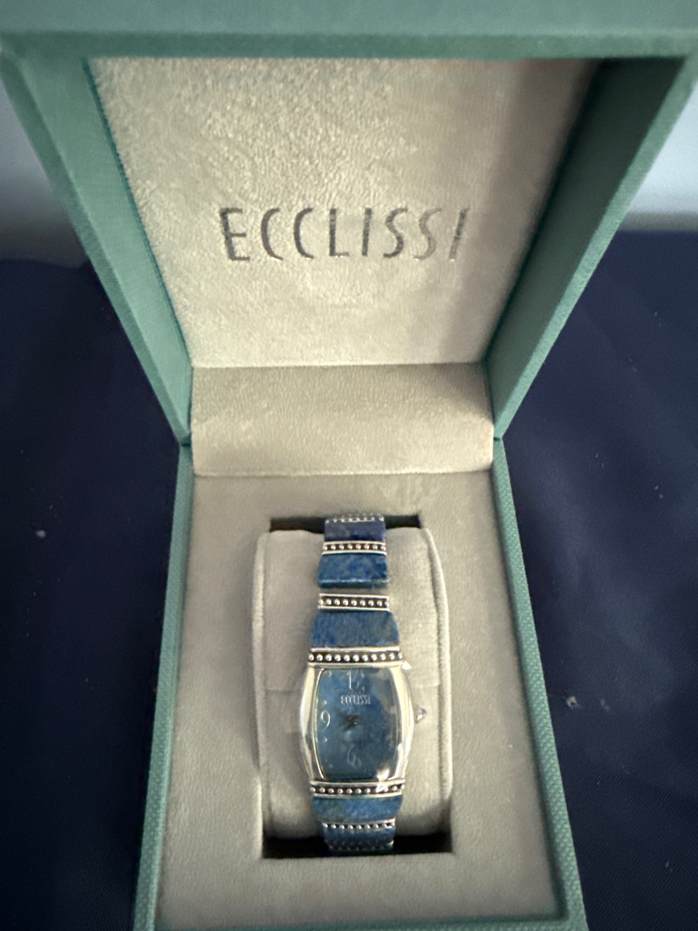ECCLISSI blue strap wristwatch - image 1 of 3