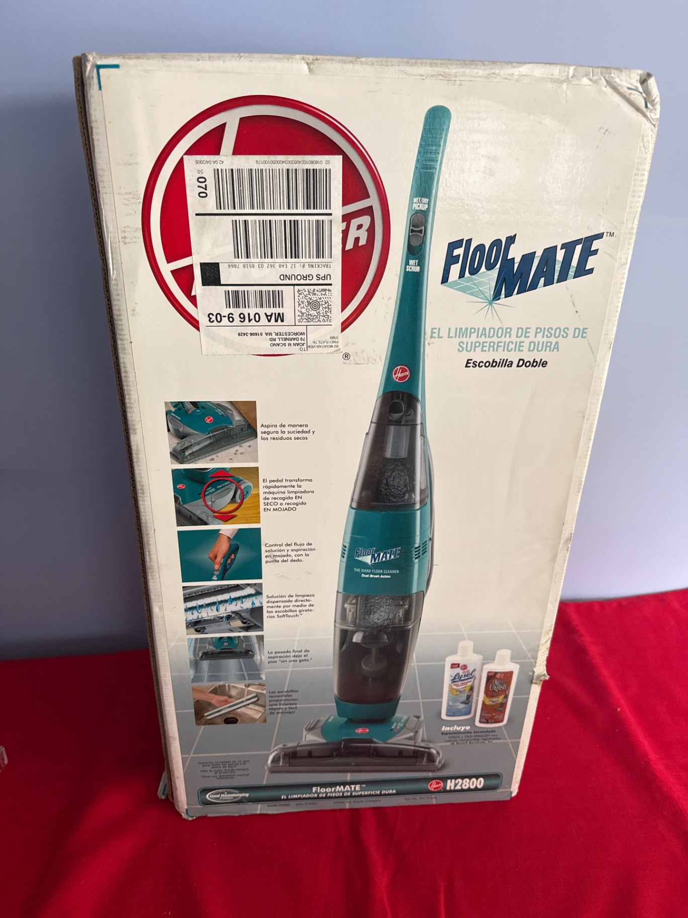 Hoover FloorMate H2800 hard floor cleaner box - image 1 of 2