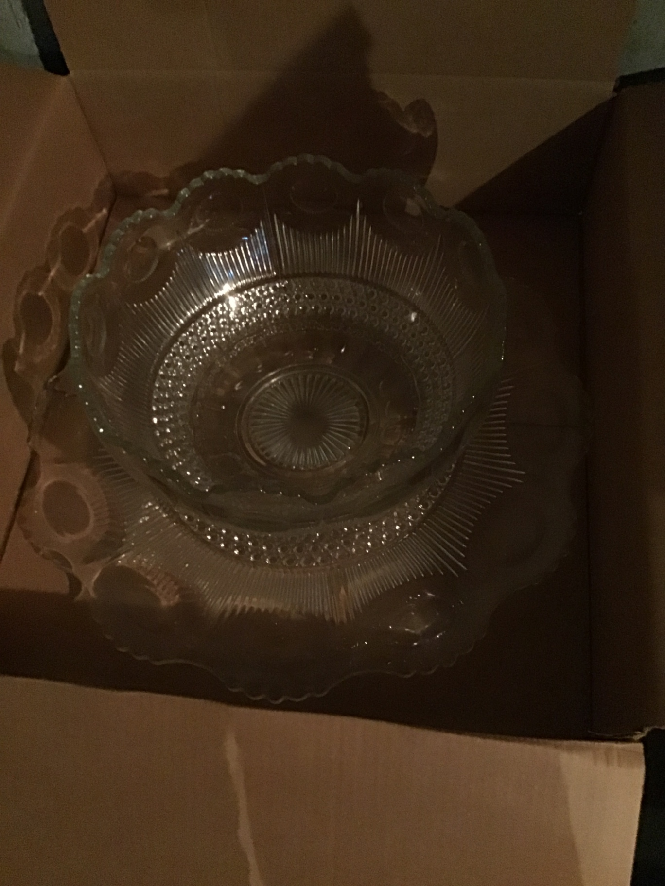 Crystal glass serving bowls and dishes - image 2 of 5