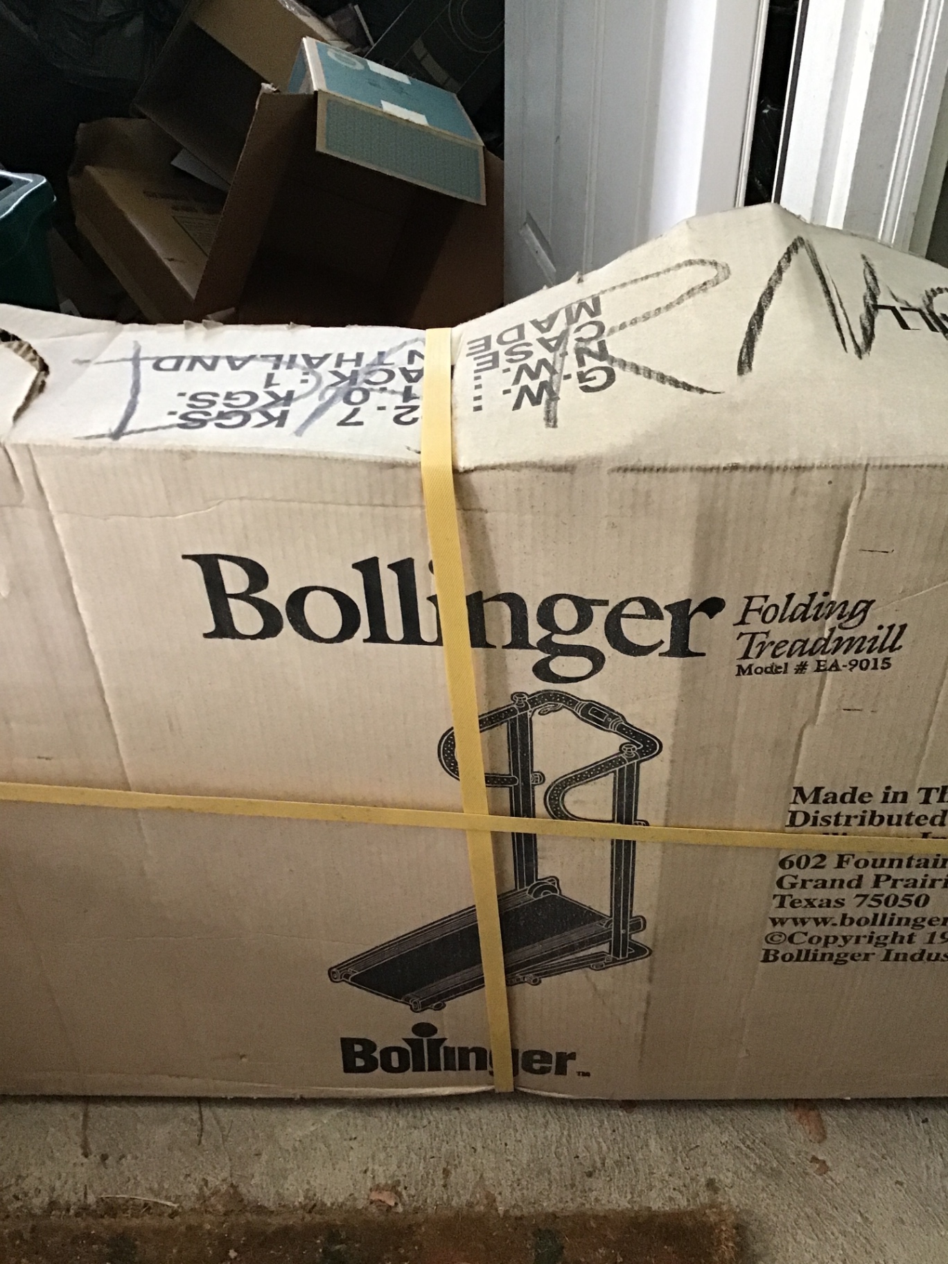 Boxed Bollinger Folding Treadmill - image 1 of 2