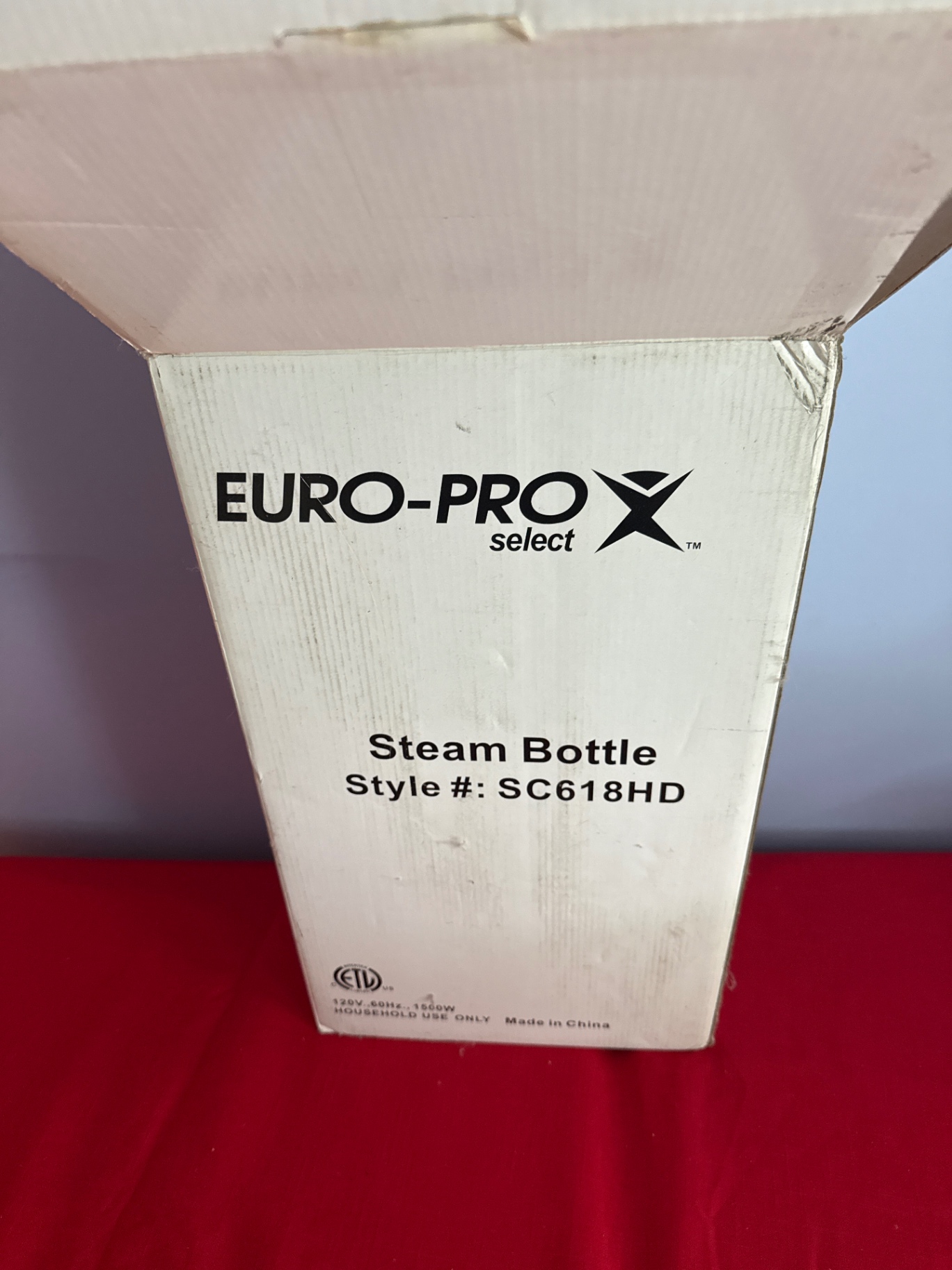 Euro-Pro Select Steam Bottle handheld steamer (SC618HD) - image 1 of 2