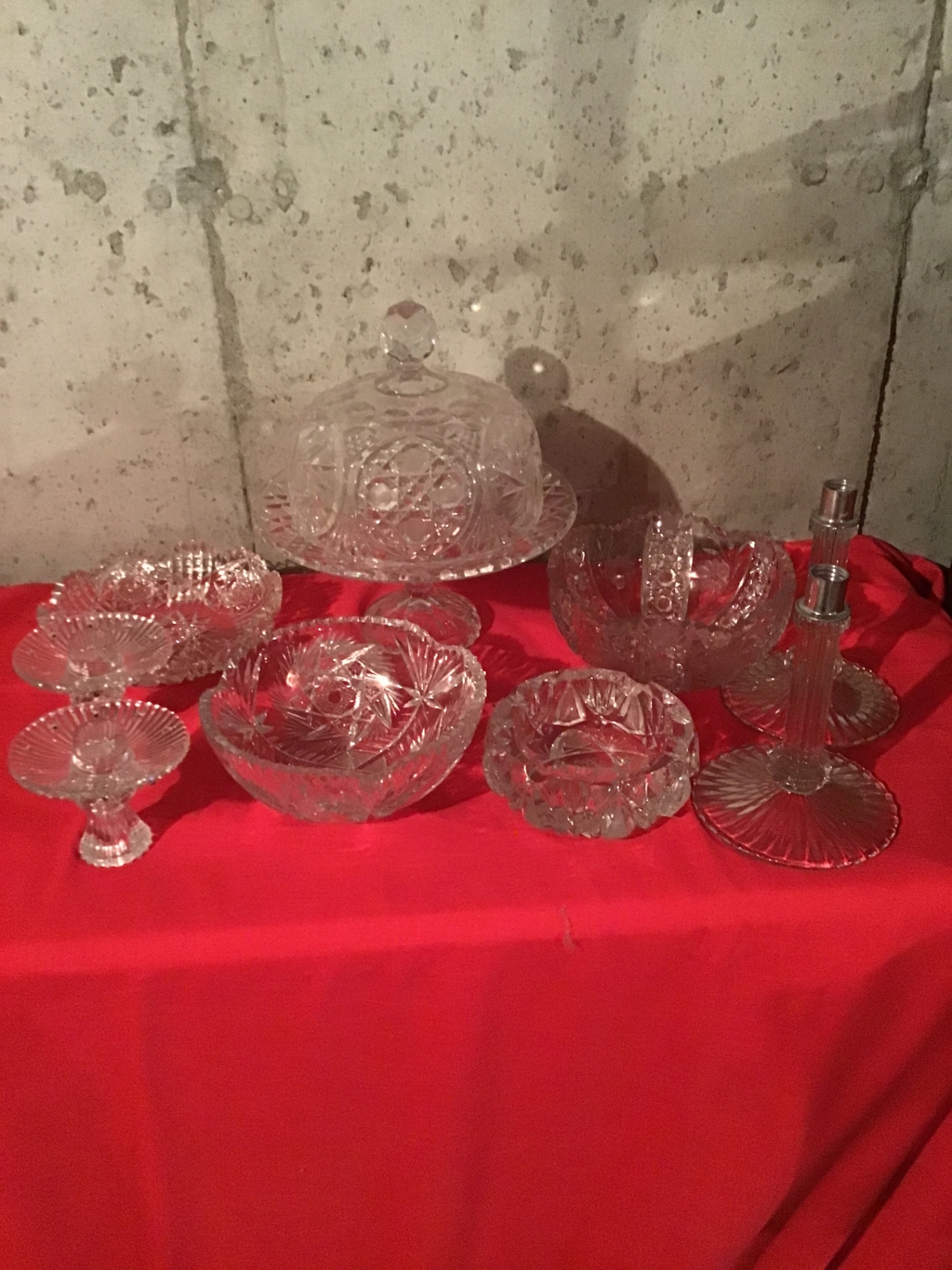 Crystal glassware set - image 1 of 3