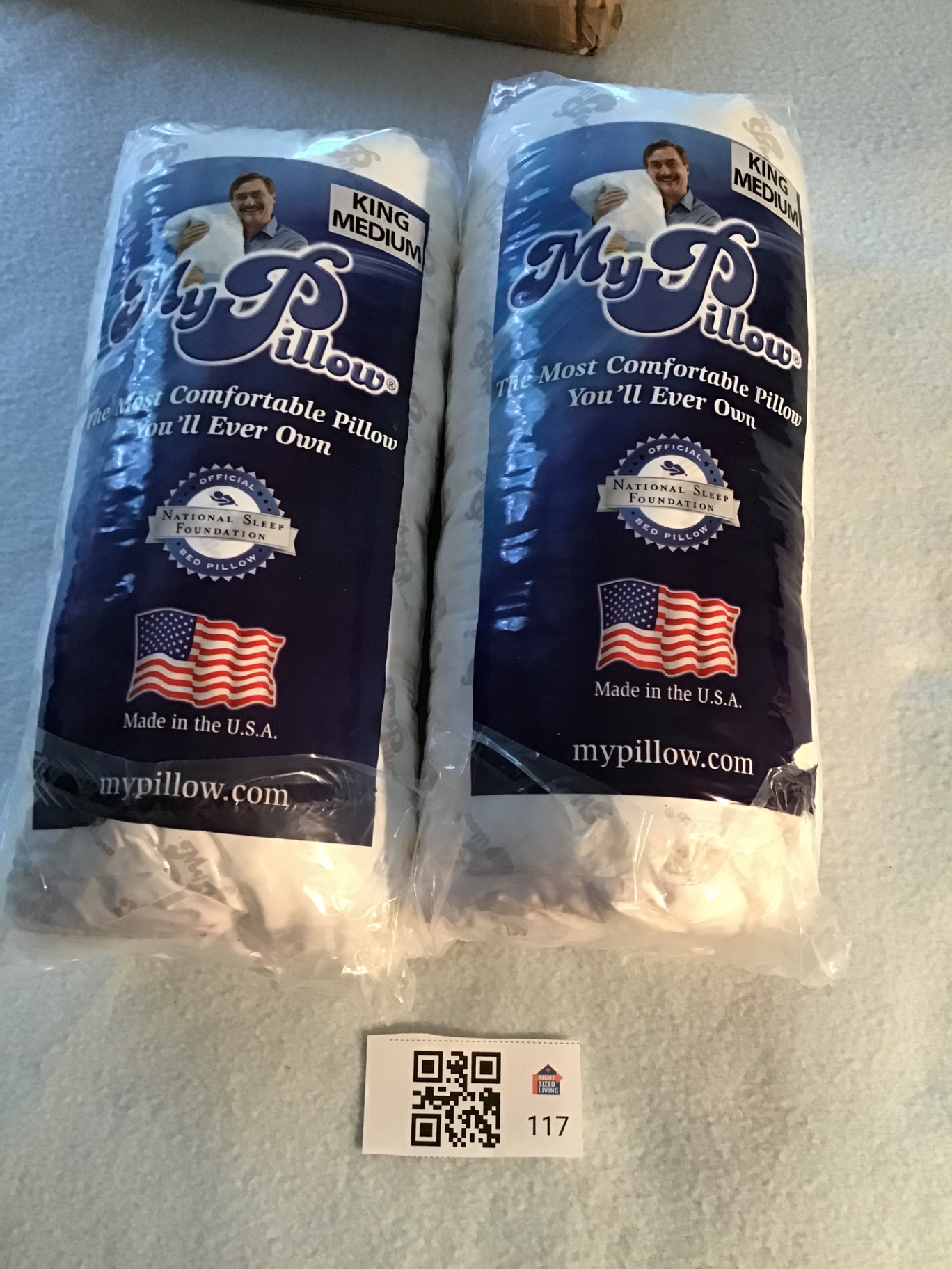 Two MyPillow King-Size Medium Pillows - image 1 of 2