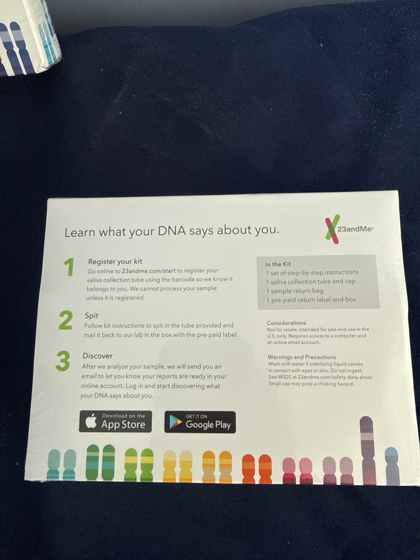 Two 23andMe saliva DNA collection kits - image 2 of 2