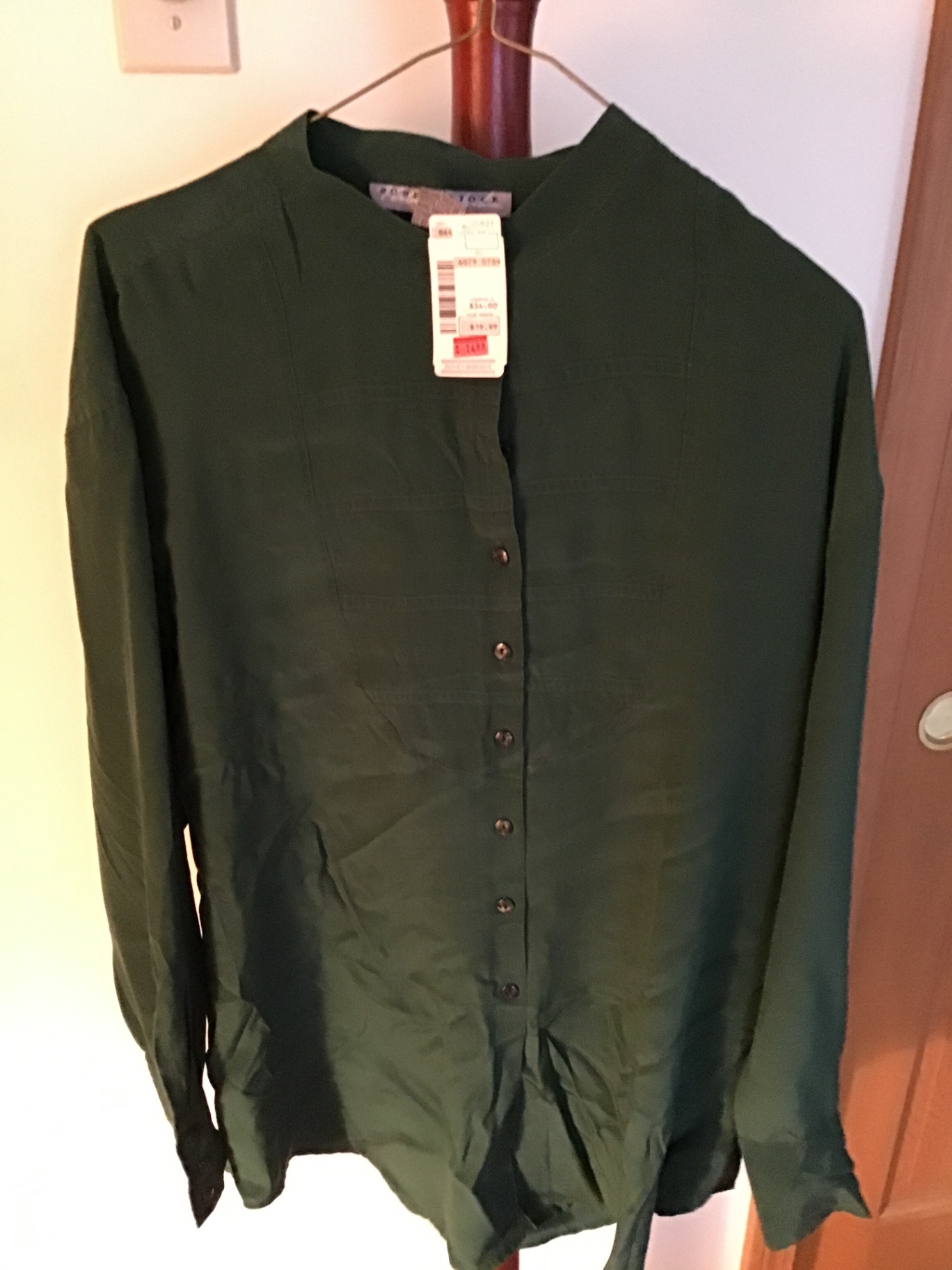 Rain jacket size xl- green silk blouse L - suit 16w - image 3 of 5