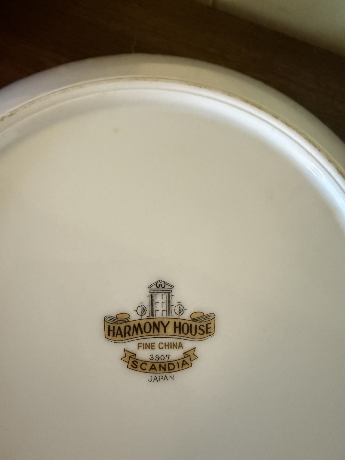 Harmony House china plate with bowl, crystal candle holders, and boxed Christmas glassware - image 4 of 6