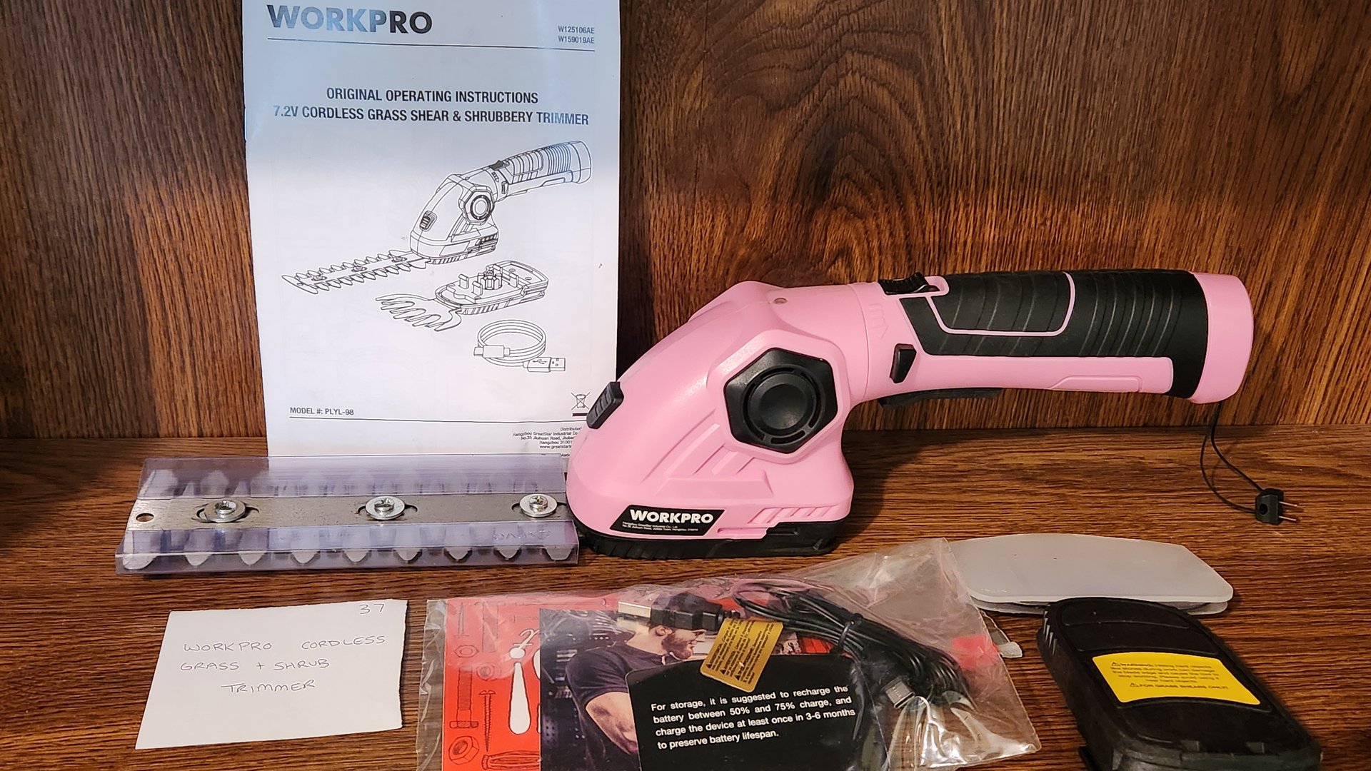 WorkPro cordless grass shear & shrub trimmer with accessories - image 2 of 3