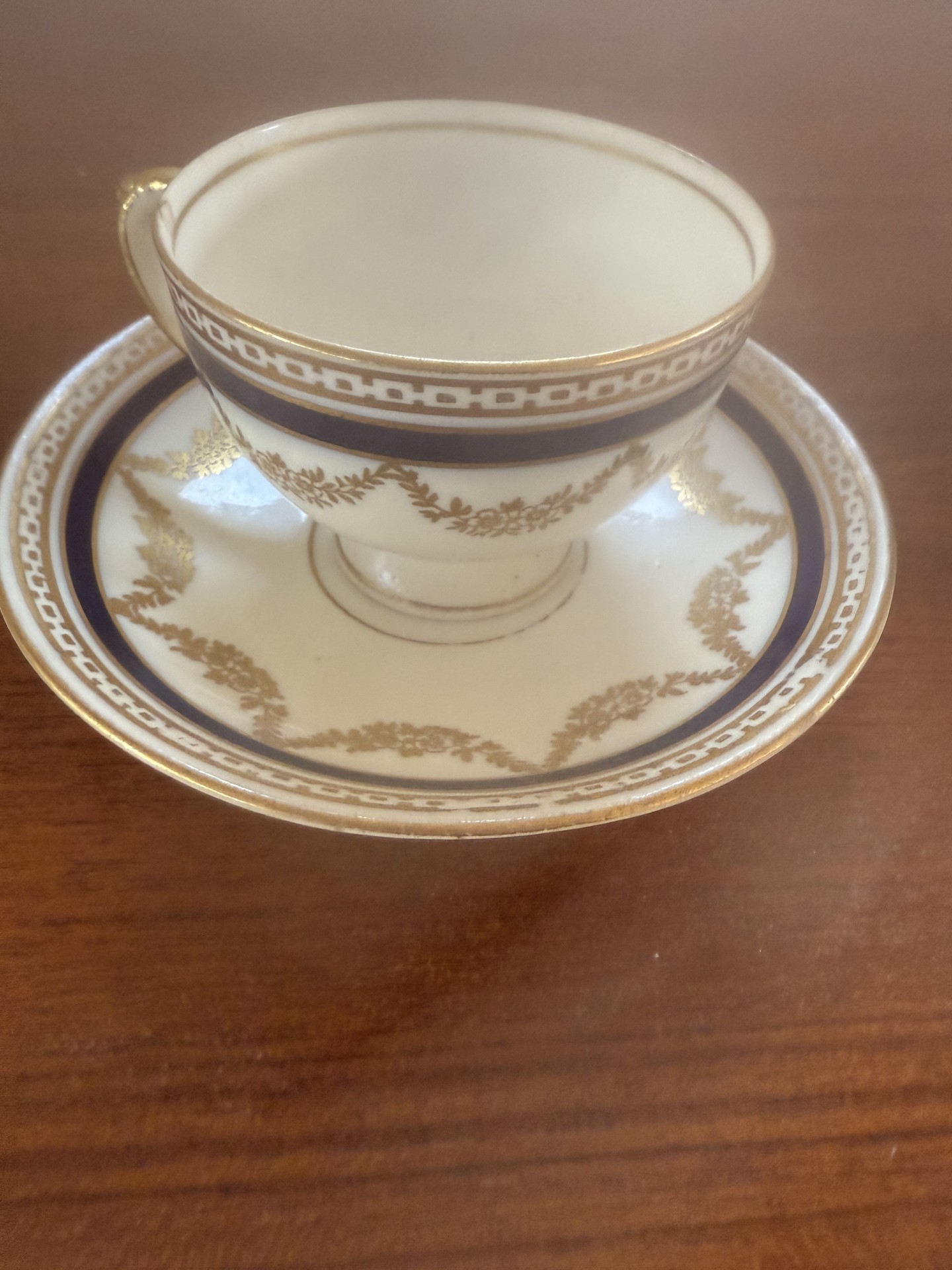 Diamond China England porcelain dinnerware set with cups, saucers, bowls, and plates - image 6 of 10