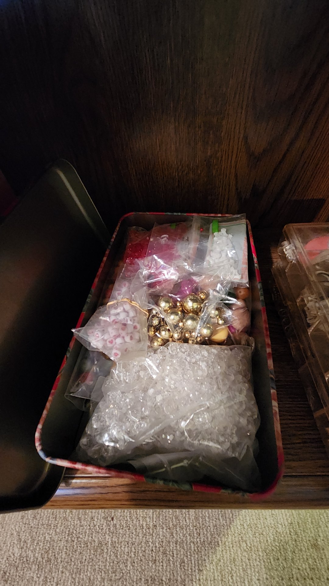 Craft supplies organized in labeled containers and drawers - image 9 of 11