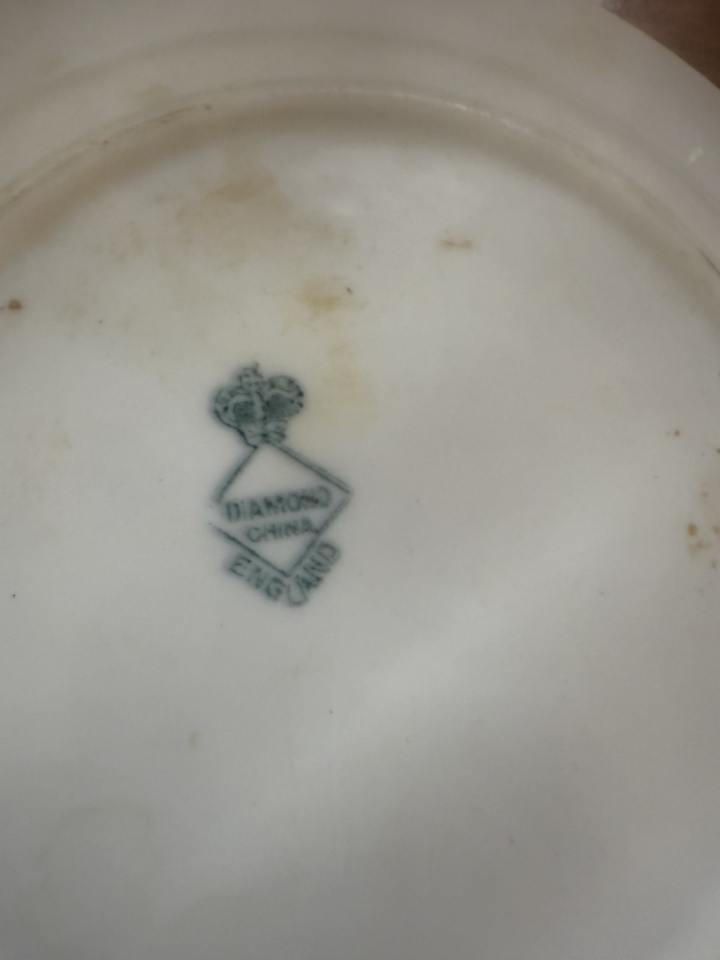 Diamond China England porcelain dinnerware set with cups, saucers, bowls, and plates - image 5 of 10