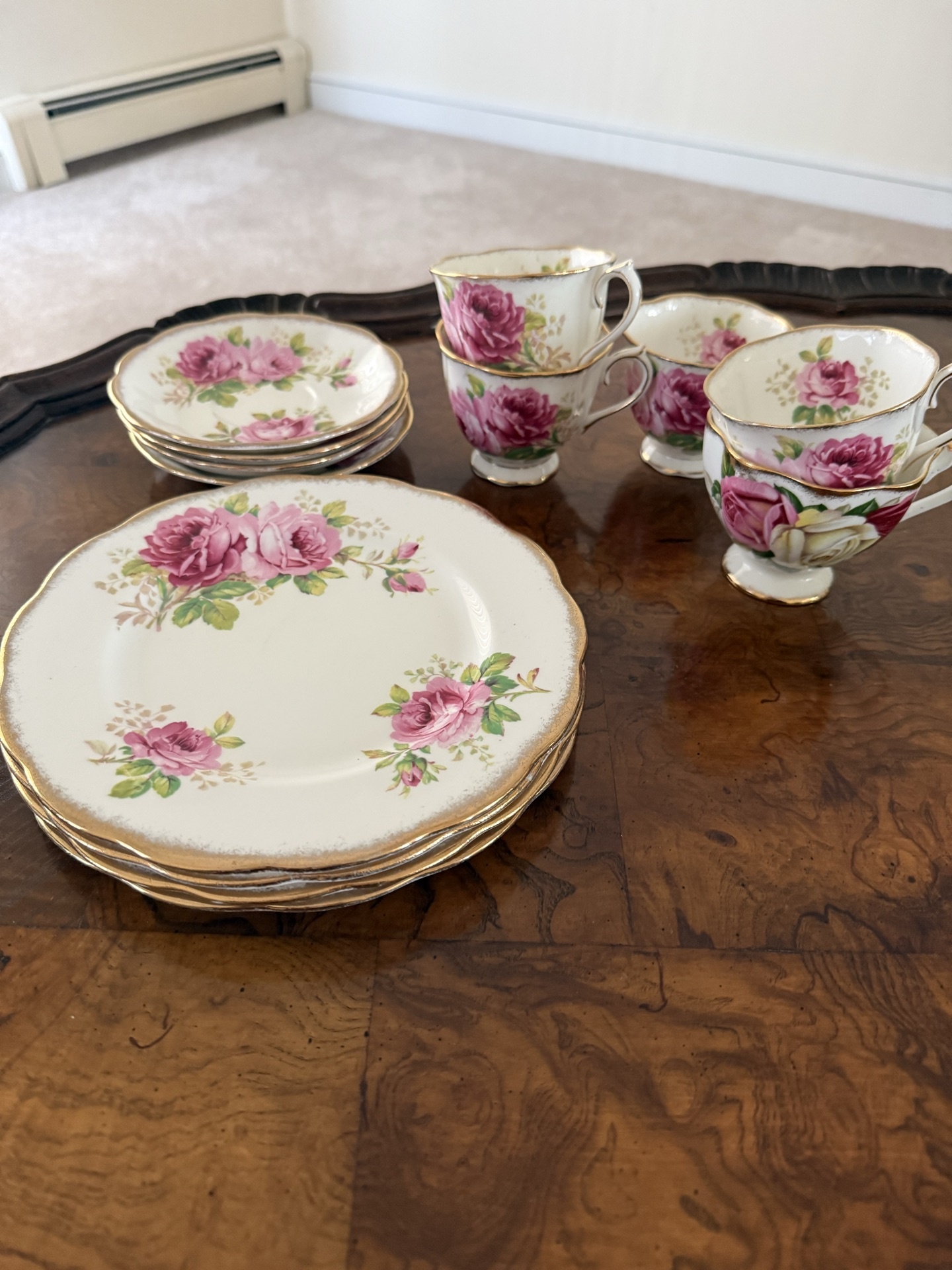 Royal Albert American Beauty china set - image 2 of 4