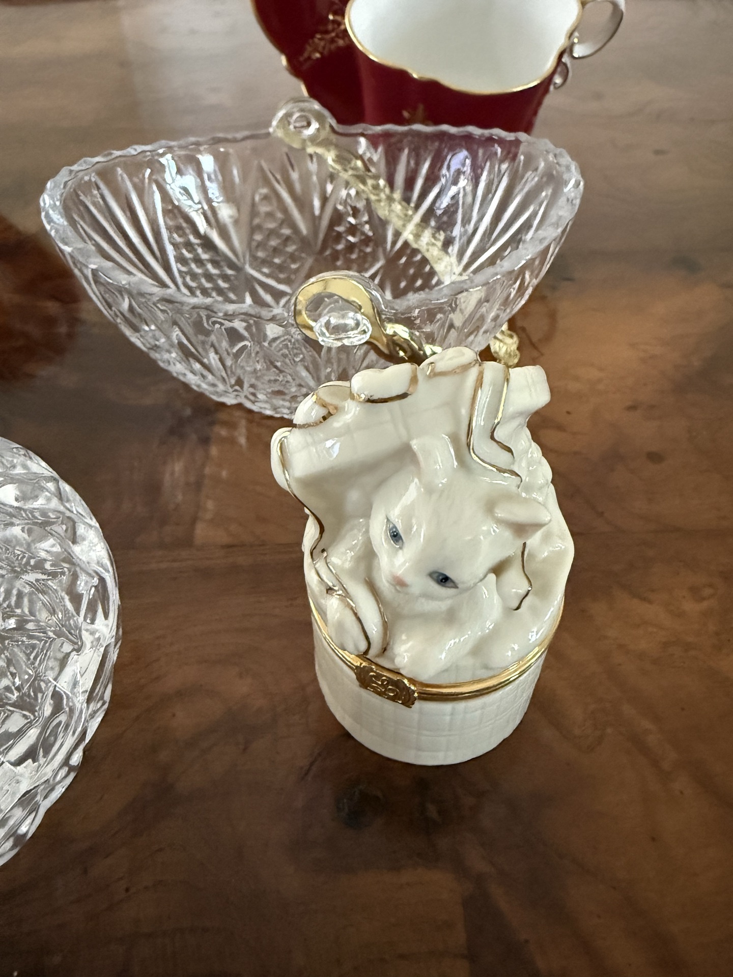 Lenox Treasures Cat's Surprise Box with Royal Albert Bone China and Crystal Bowls - image 2 of 12