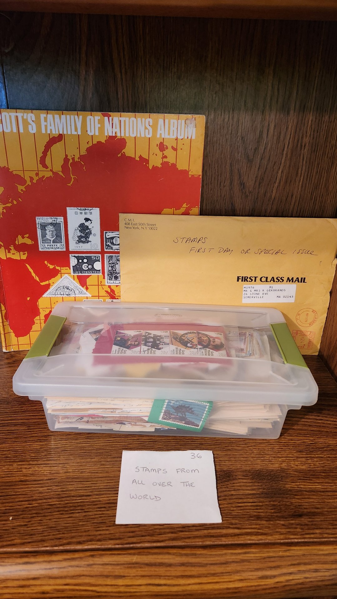 International Stamp Collection with Envelopes and Storage Box - image 8 of 9
