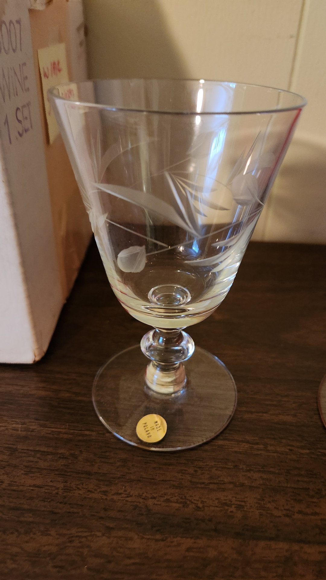 Assorted glassware: wine glasses, coupe, goblet, and sake cups - image 5 of 5