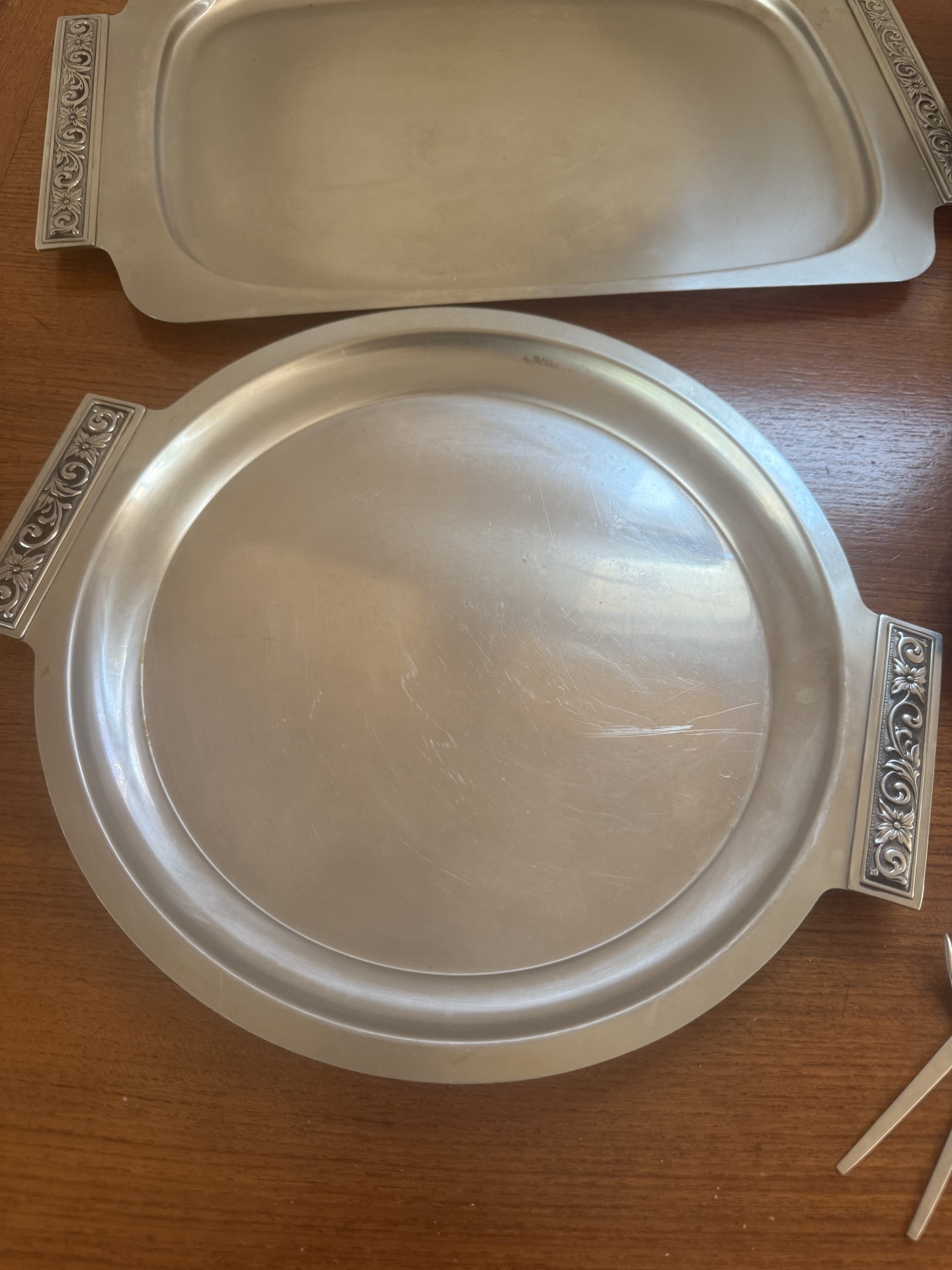 Silver-tone servingware and flatware set - image 2 of 9