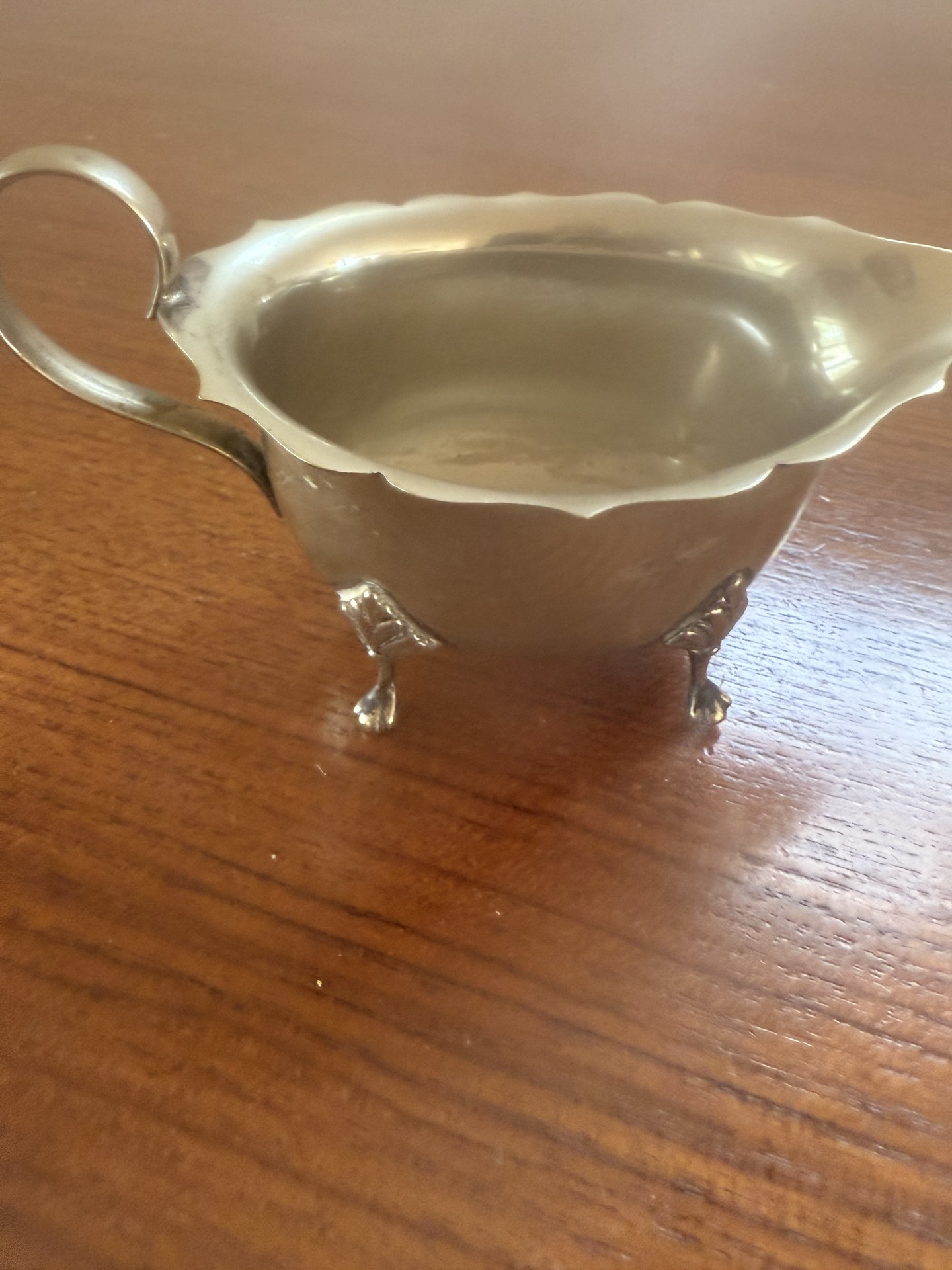 Silver-plated footed bowls on oval tray with tongs - image 2 of 6