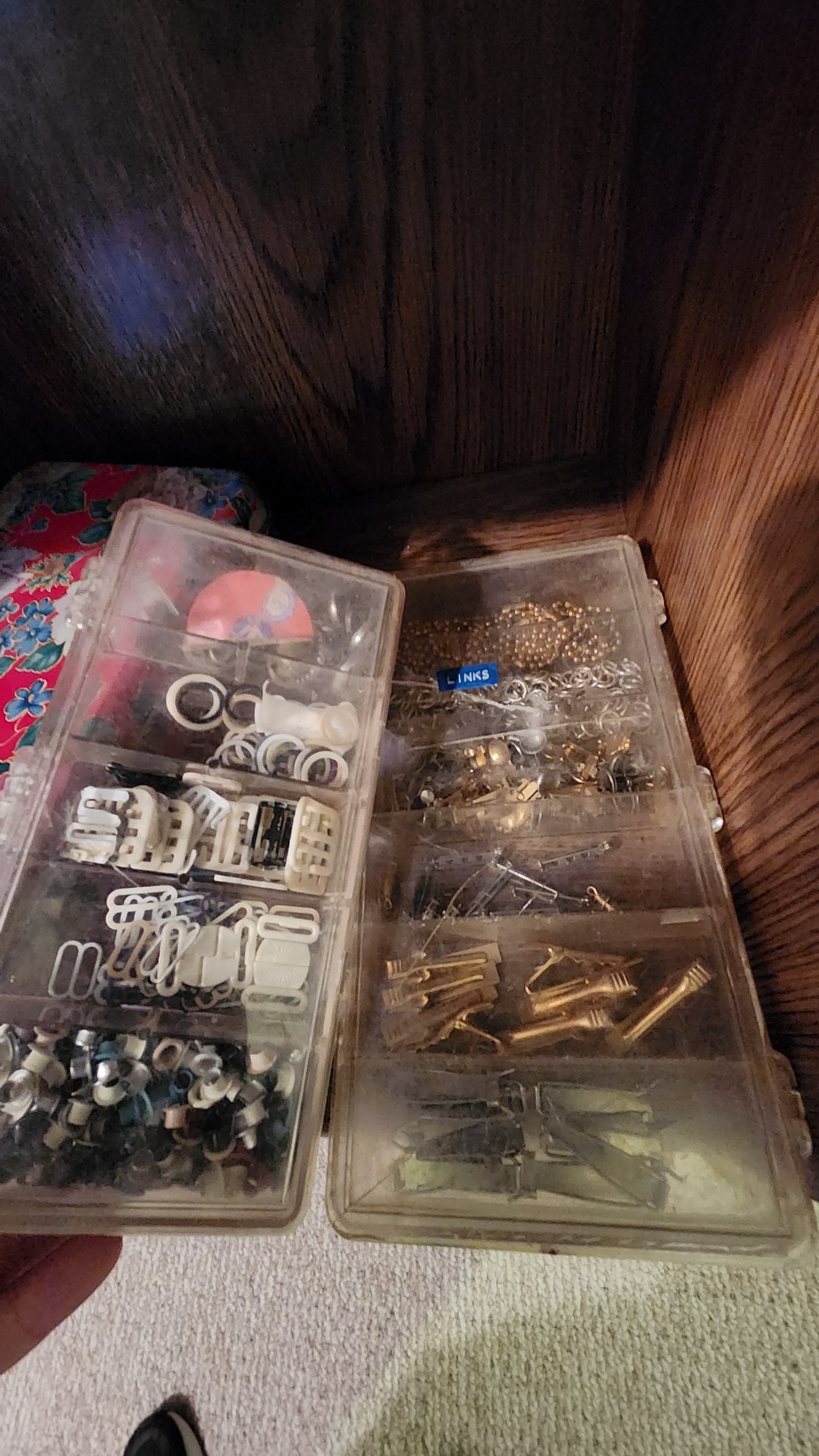 Craft supplies organized in labeled containers and drawers - image 8 of 11
