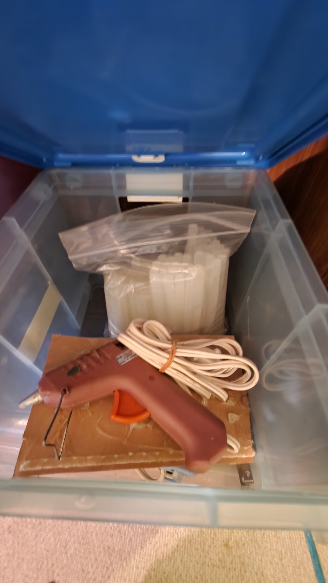 Craft supplies organized in labeled containers and drawers - image 5 of 11