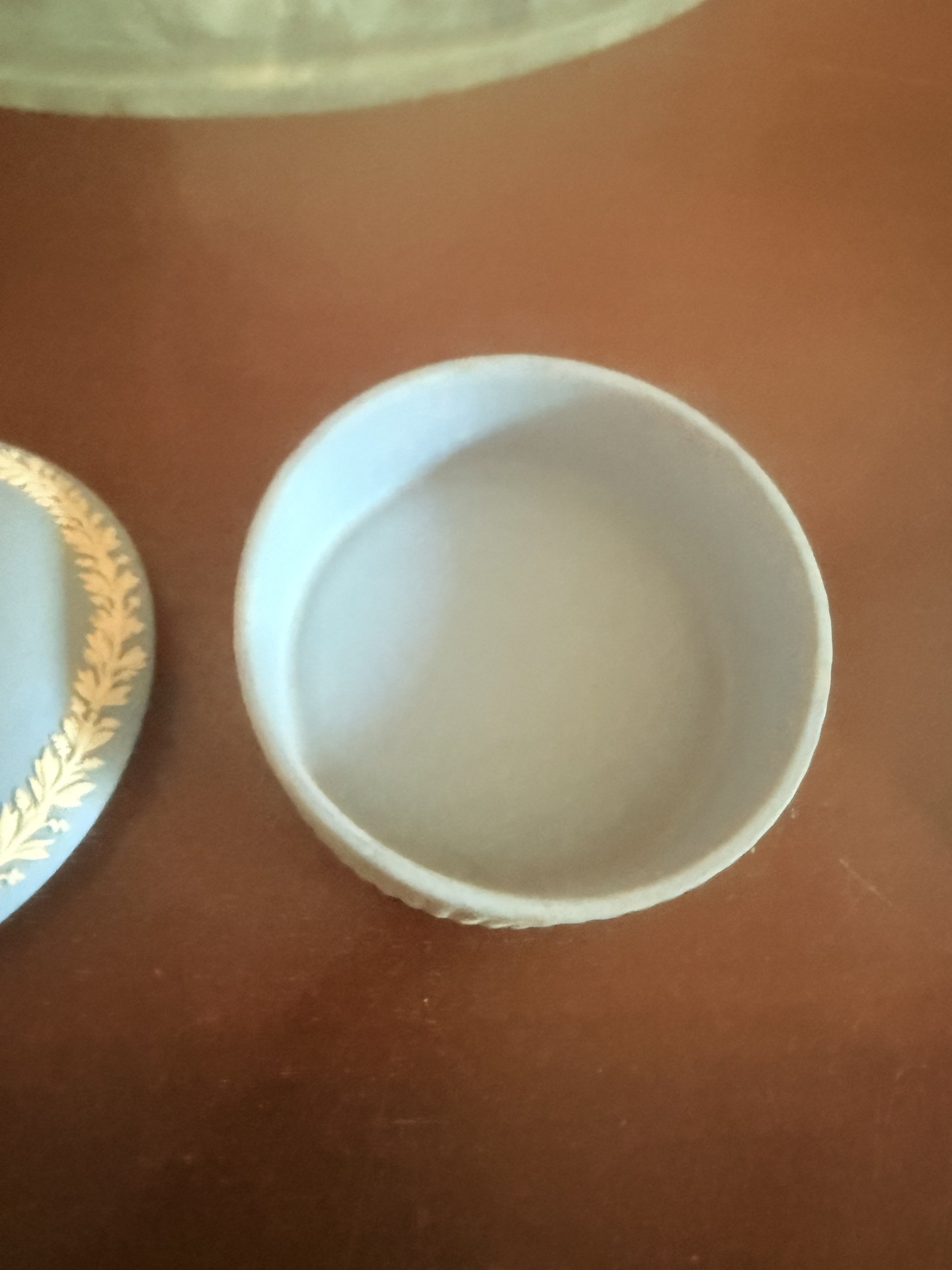 Blue Wedgwood Jasperware Trinket Box Set with Classical Reliefs - image 7 of 11