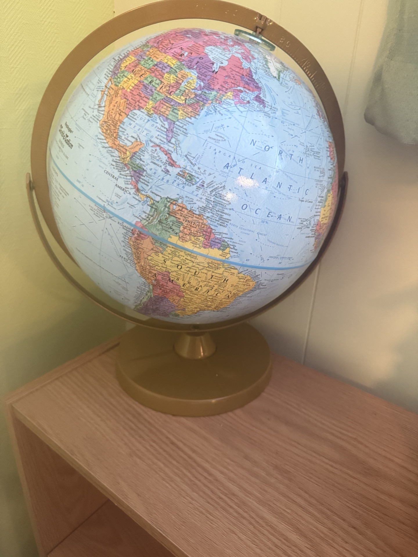 12-inch globe on a stand  - image 1 of 4