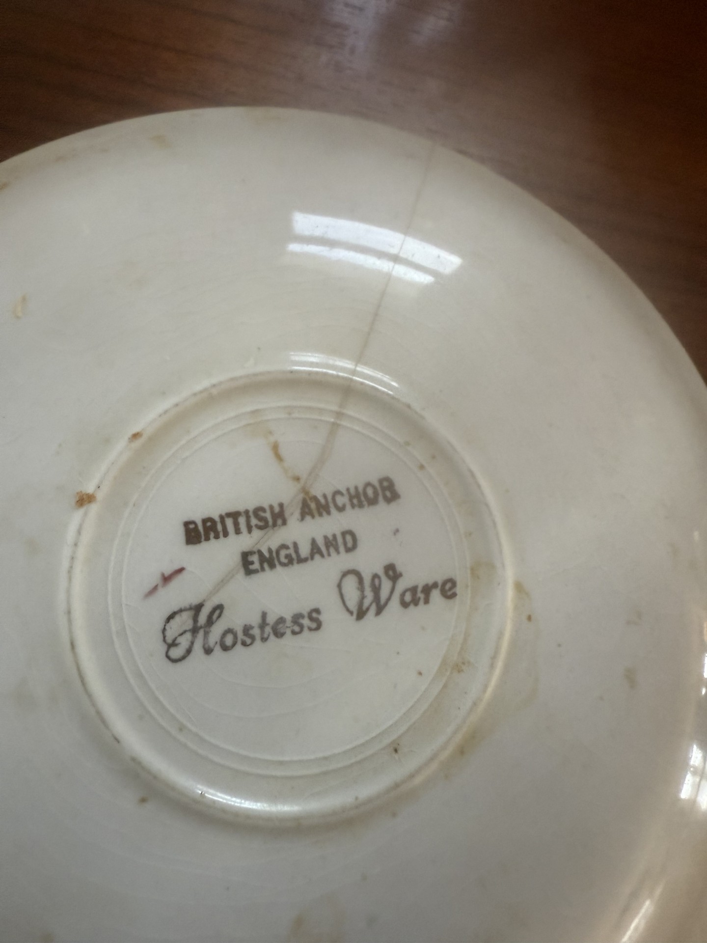 Vintage Homer Laughlin Hostess Ware teacups with creamer and saucer - image 3 of 7