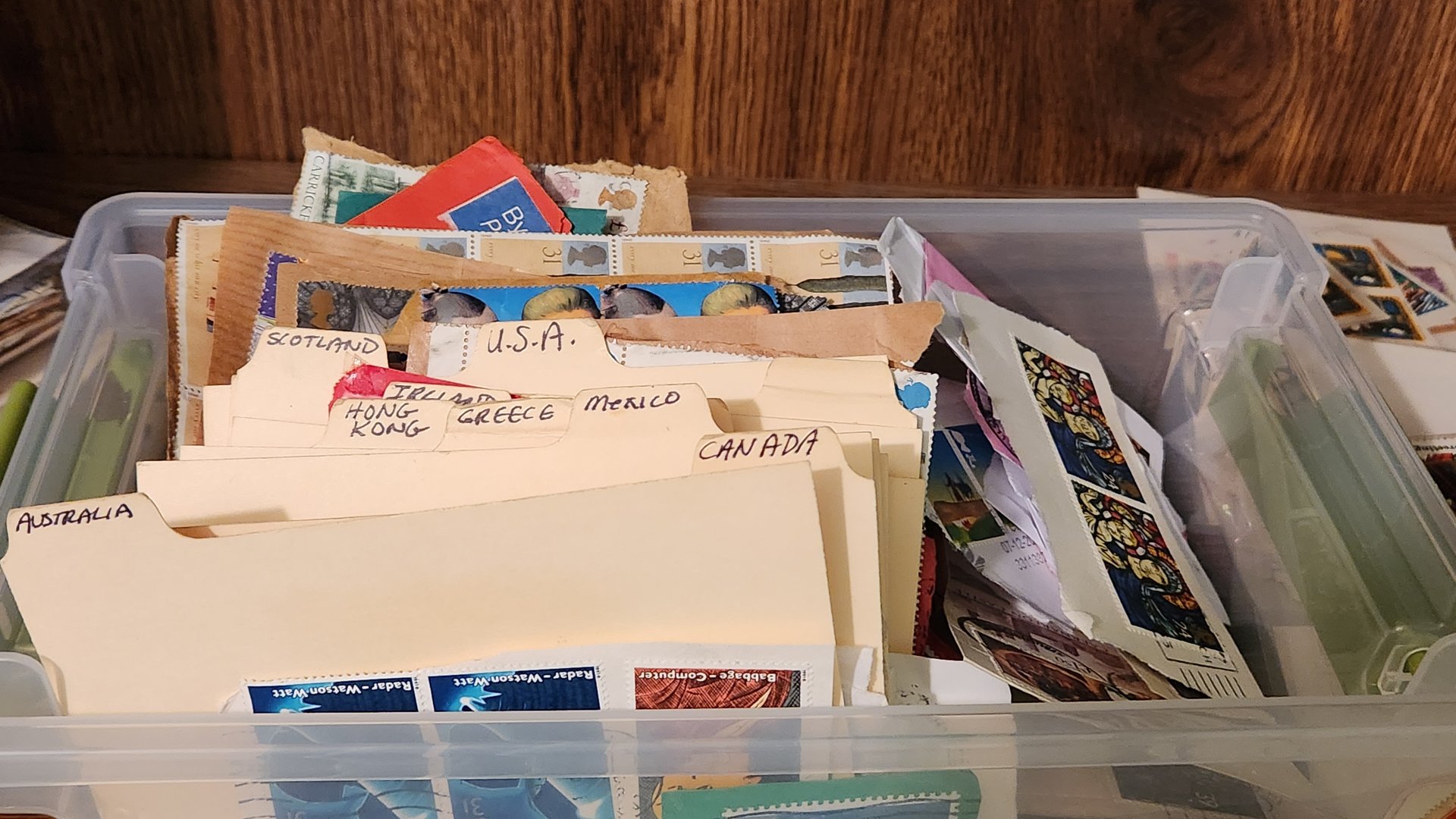 International Stamp Collection with Envelopes and Storage Box - image 7 of 9