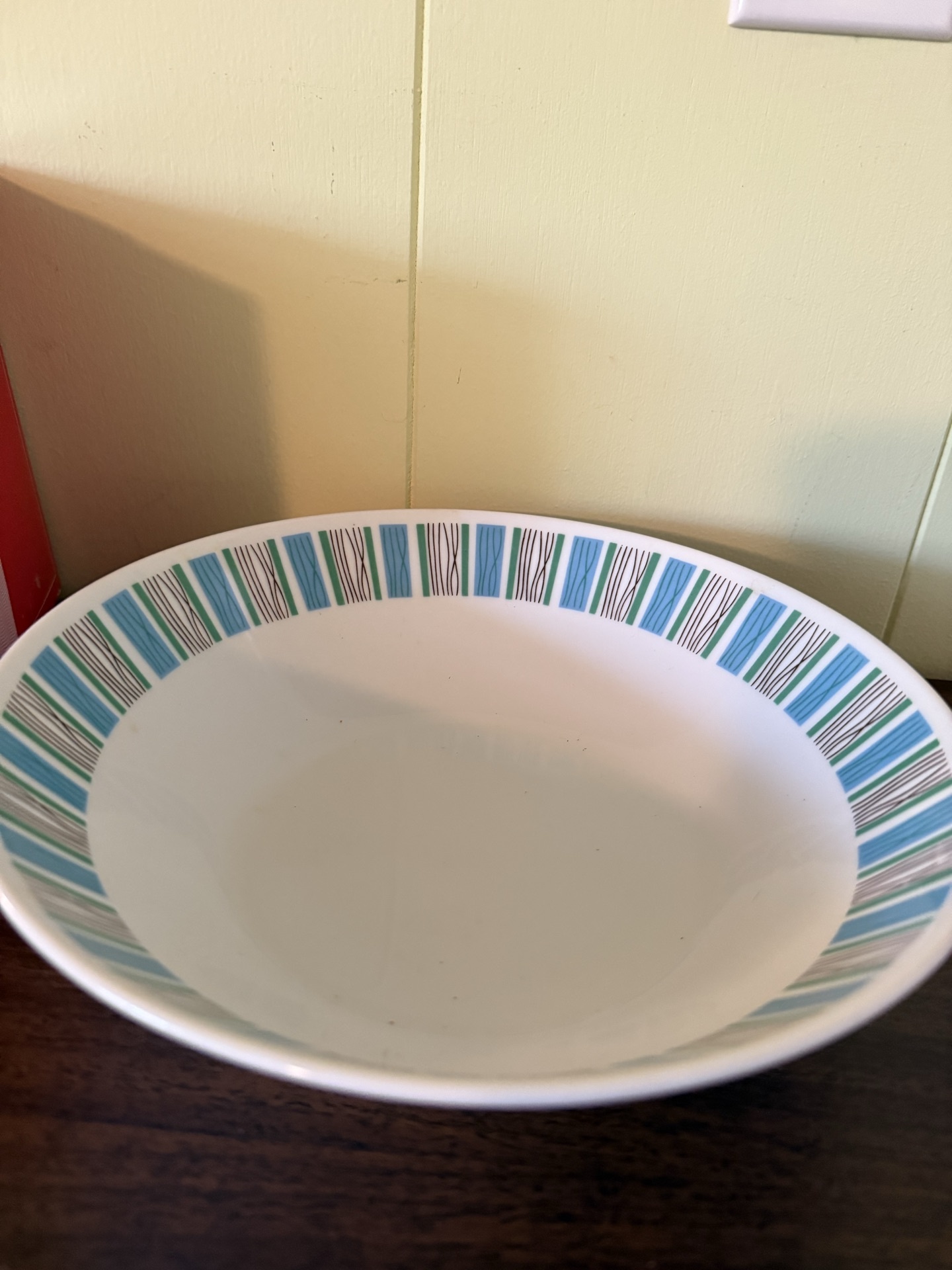 Harmony House china plate with bowl, crystal candle holders, and boxed Christmas glassware - image 3 of 6
