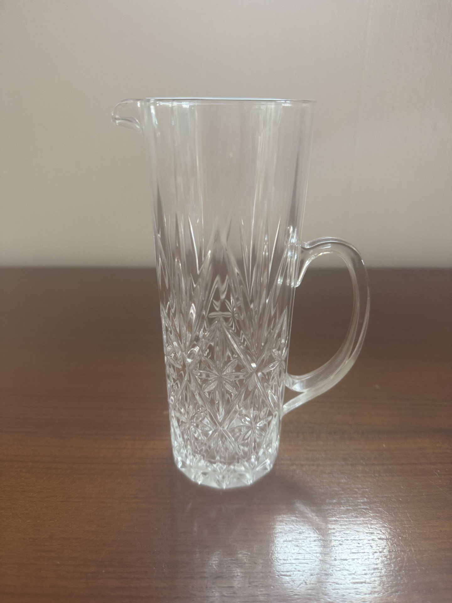Crystal glassware and wooden dining set - image 8 of 14