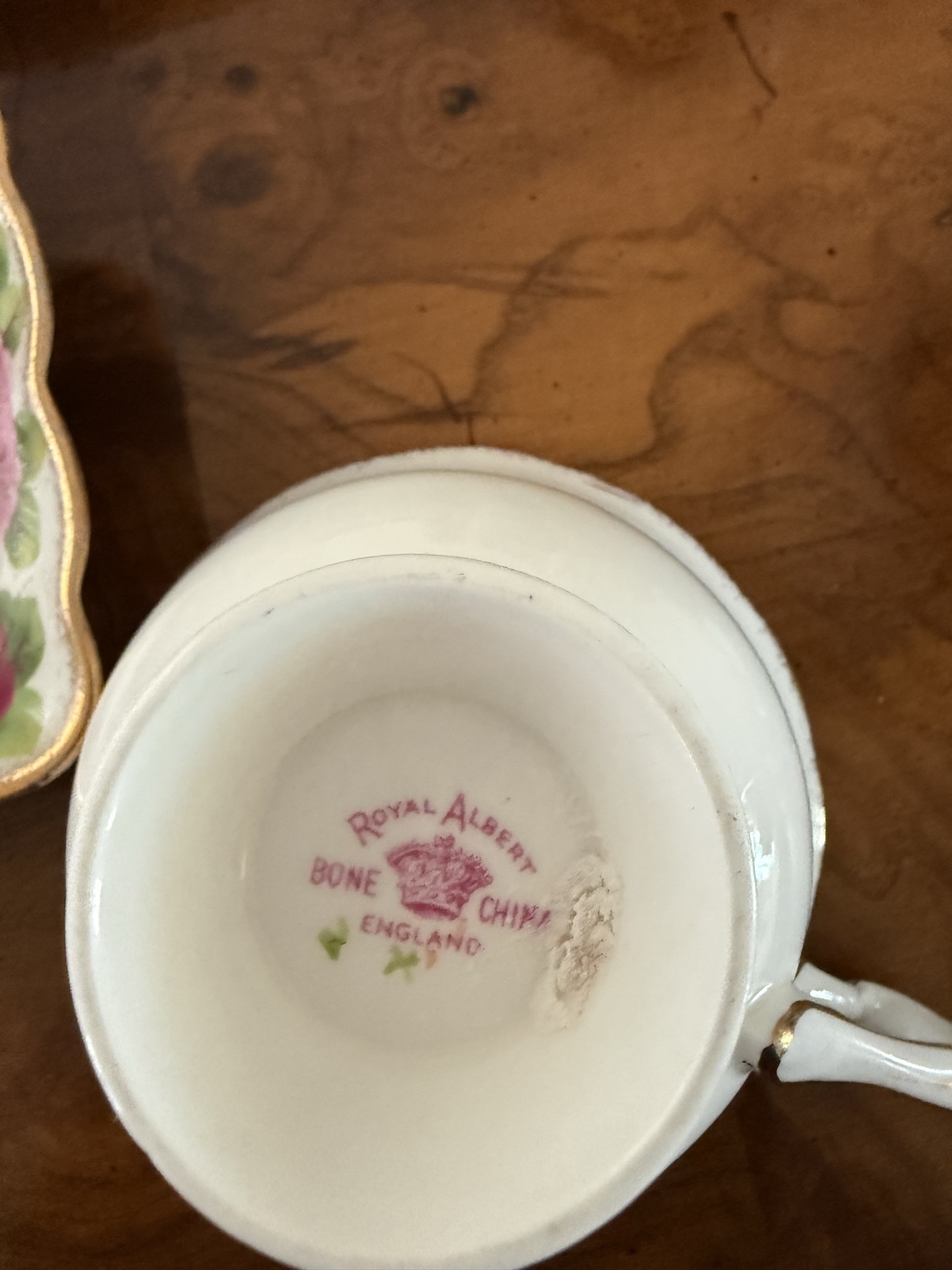 Royal Albert Old English Rose bone china teaware set - image 4 of 5