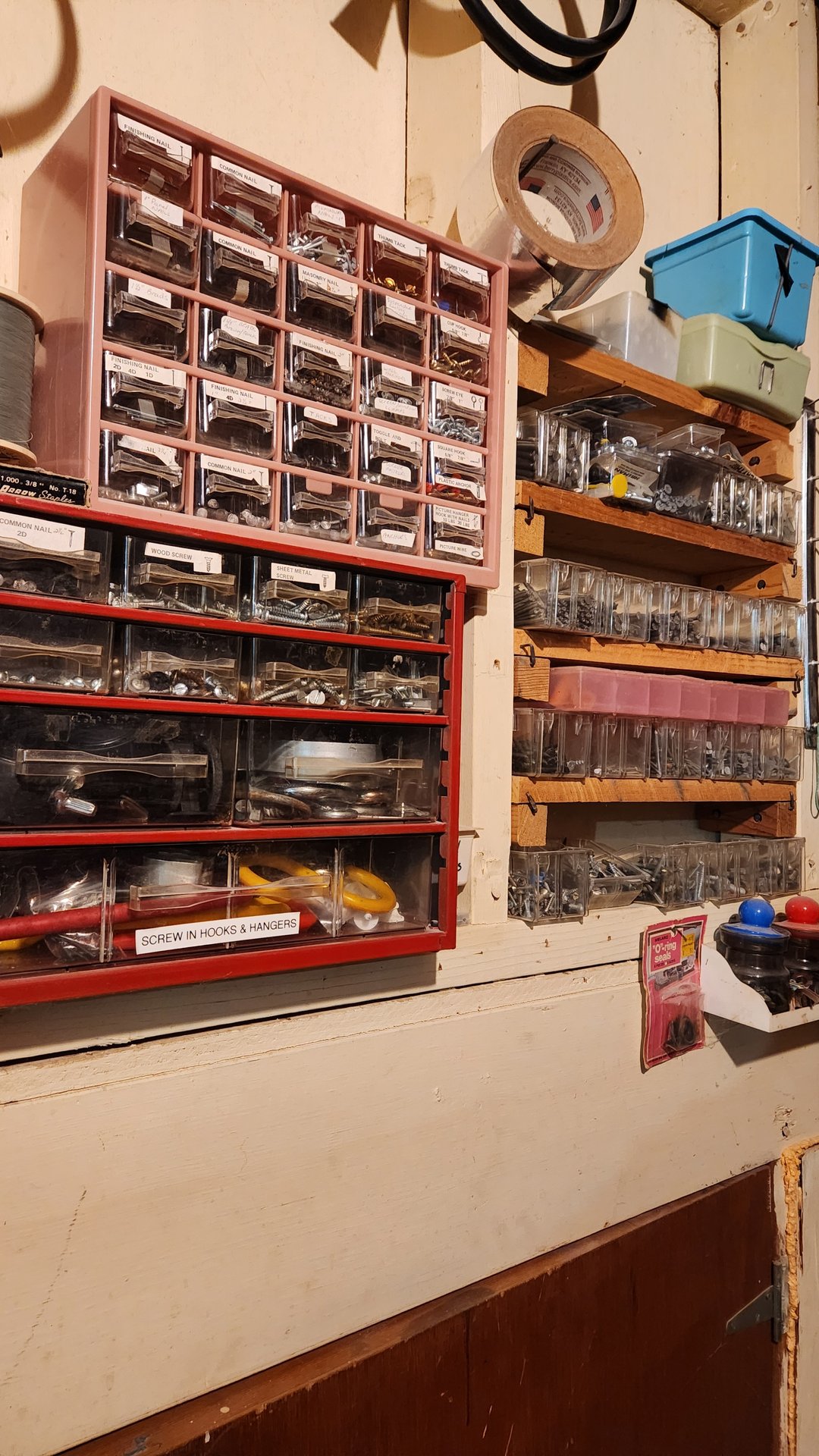 Pegboard workshop with tools and hardware - image 5 of 9