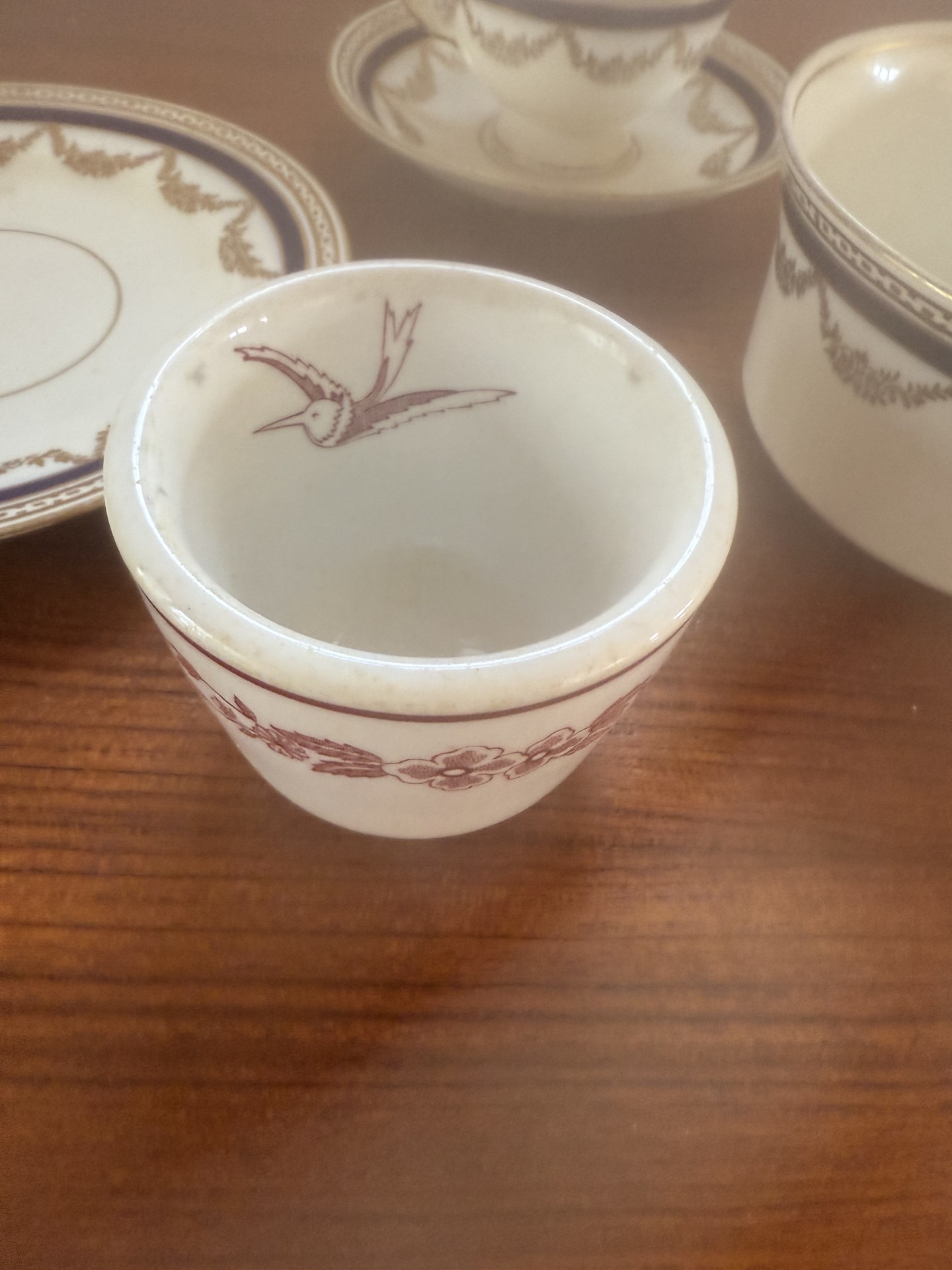Diamond China England porcelain dinnerware set with cups, saucers, bowls, and plates - image 2 of 10