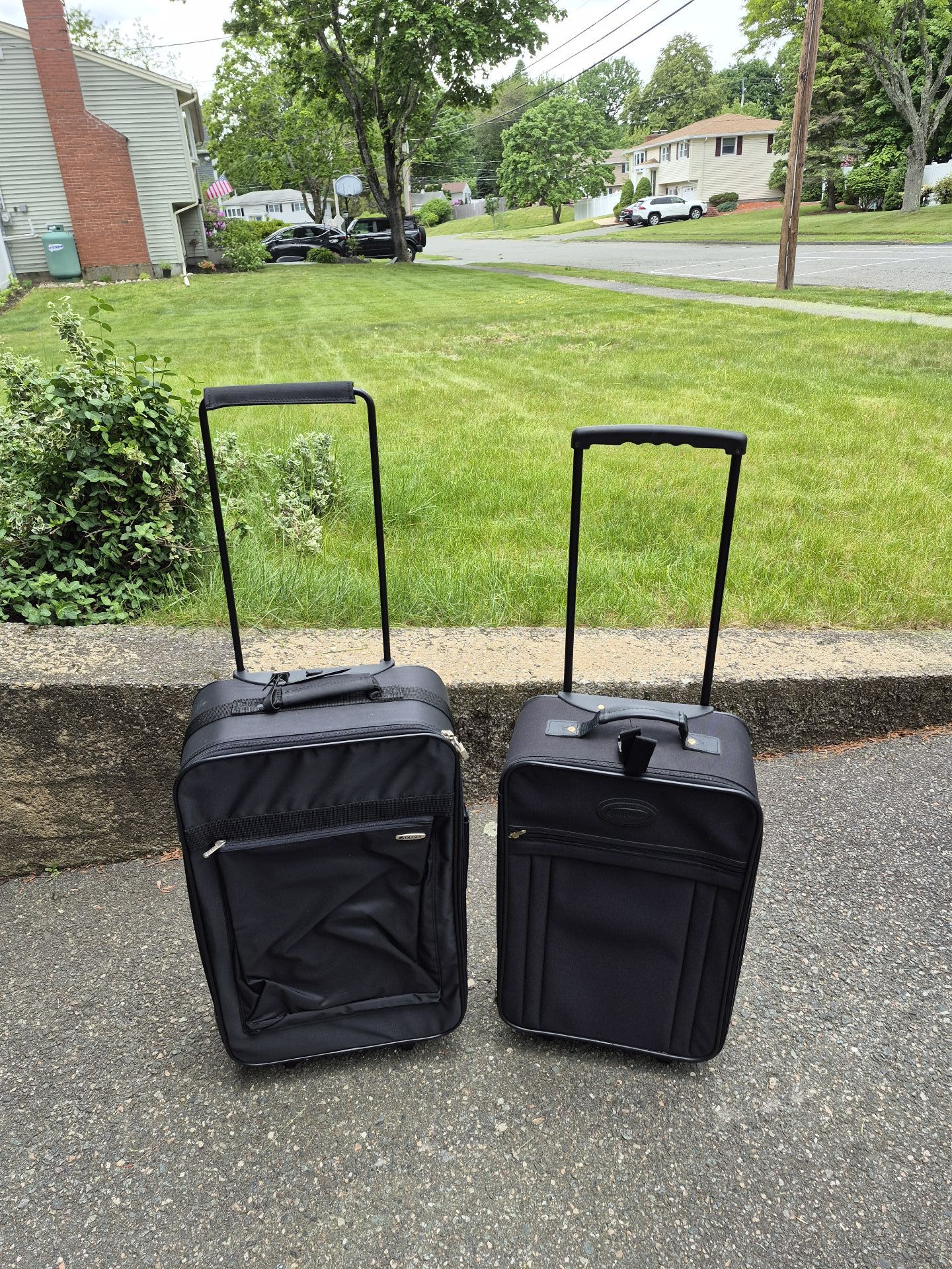 Two Black Rolling Suitcases - image 4 of 5