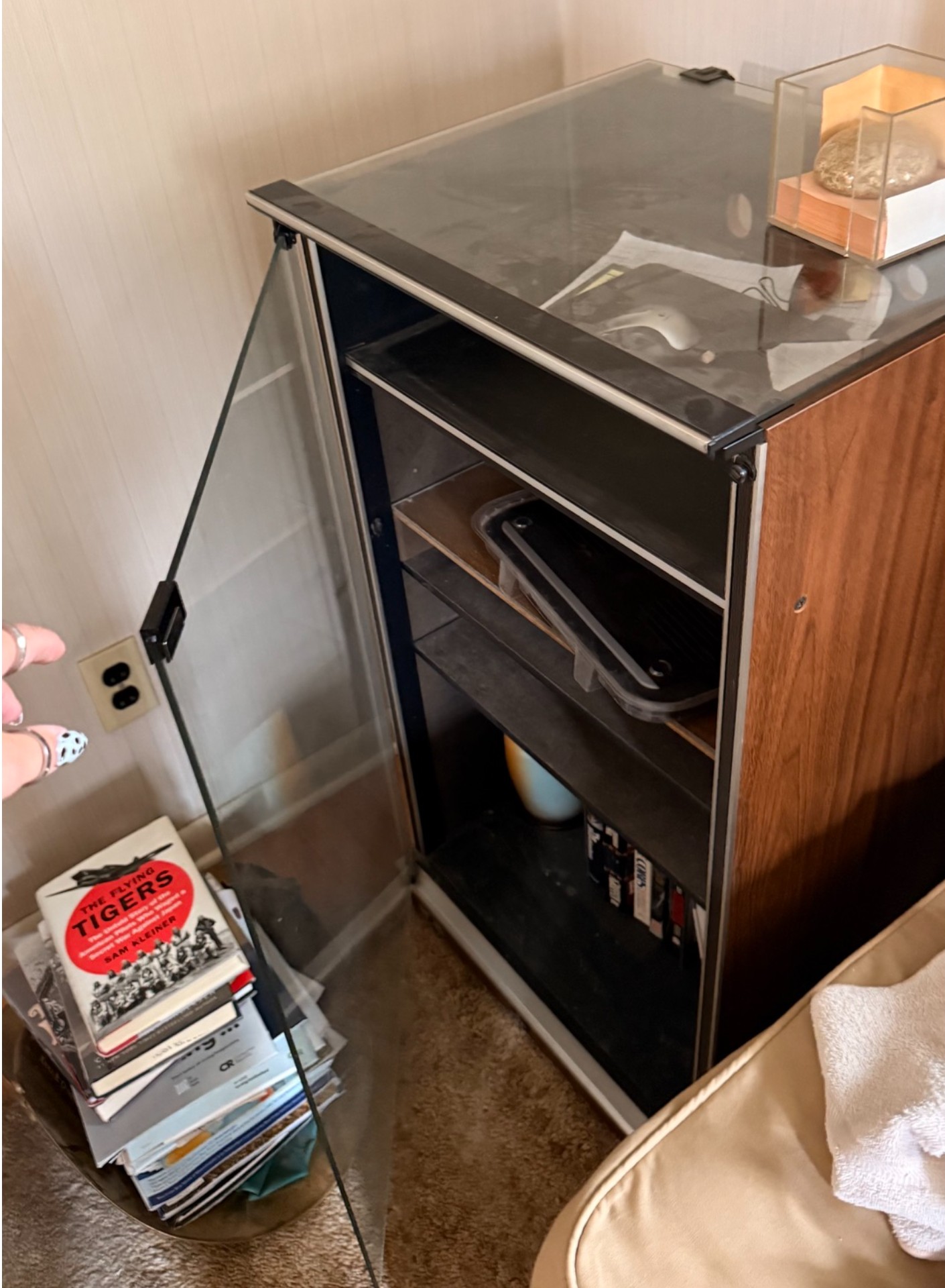 Glass-Front Media Storage Cabinet - image 2 of 2