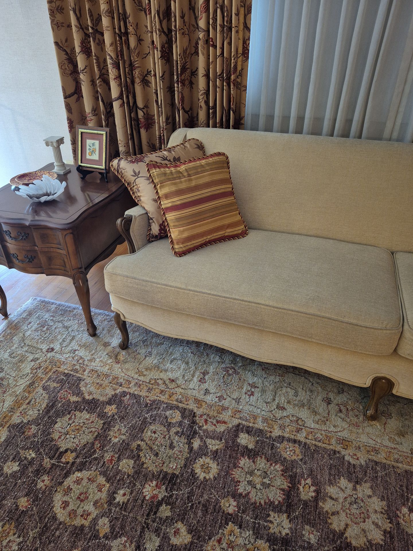 Upholstered Sofa with Accent Pillows - image 3 of 4